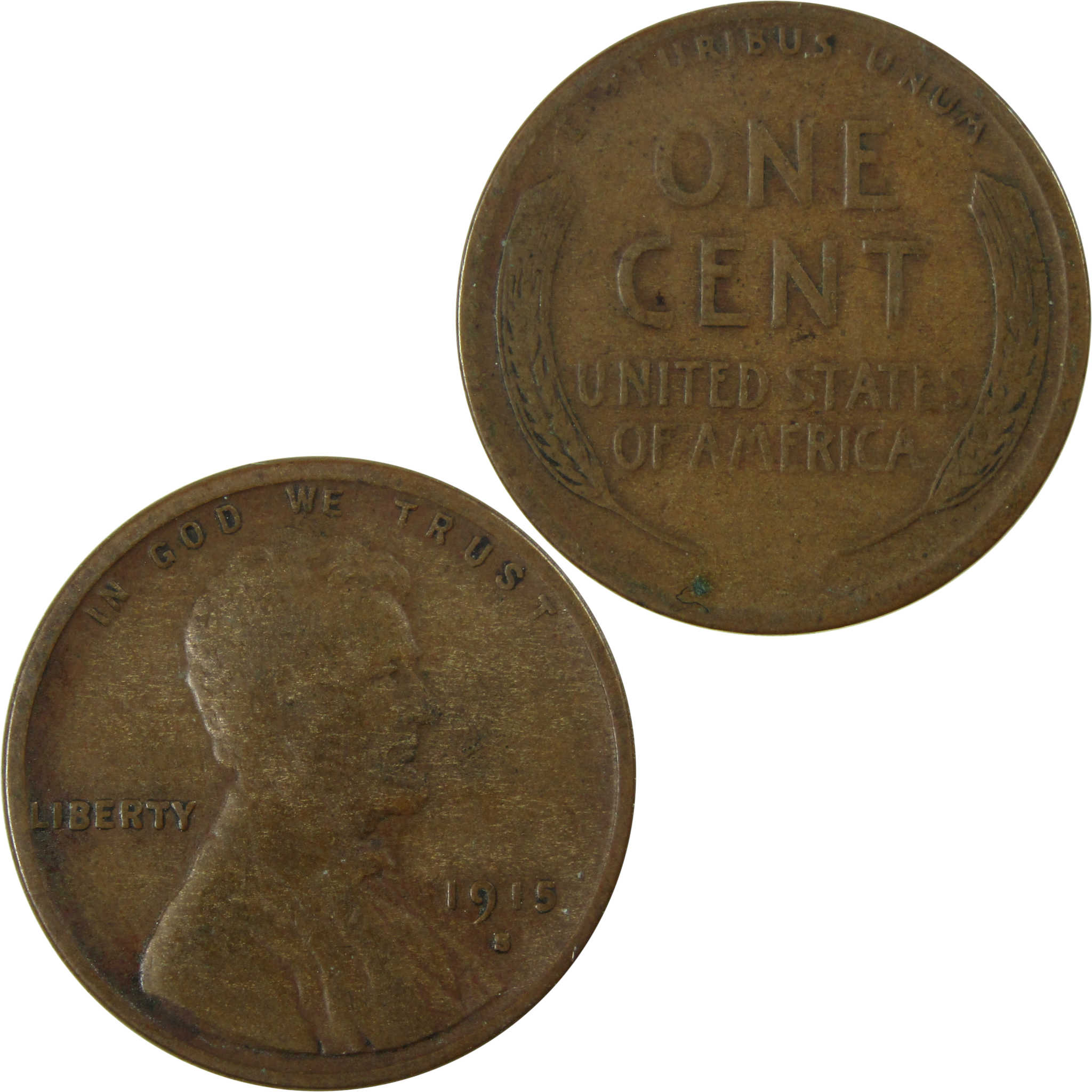 1915 S Lincoln Wheat Cent VG Very Good Penny 1c Coin SKU:I26394