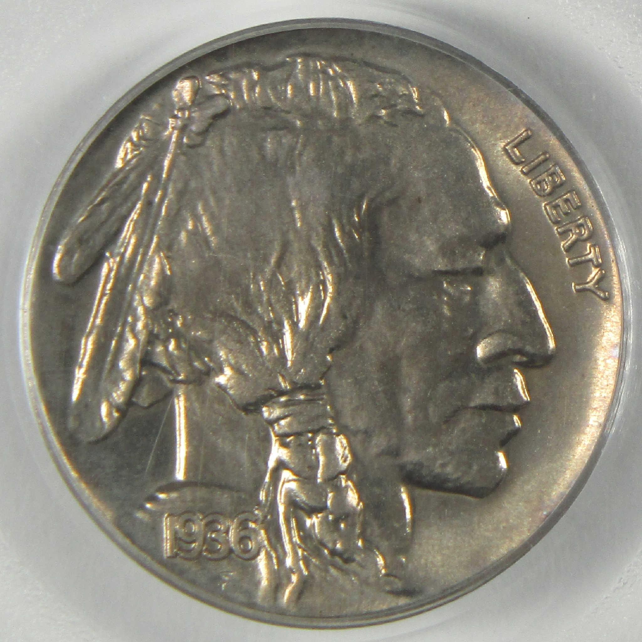 1936 Indian Head Buffalo Nickel PR 65 PCGS CAC Brilliant Proof 5c Coin