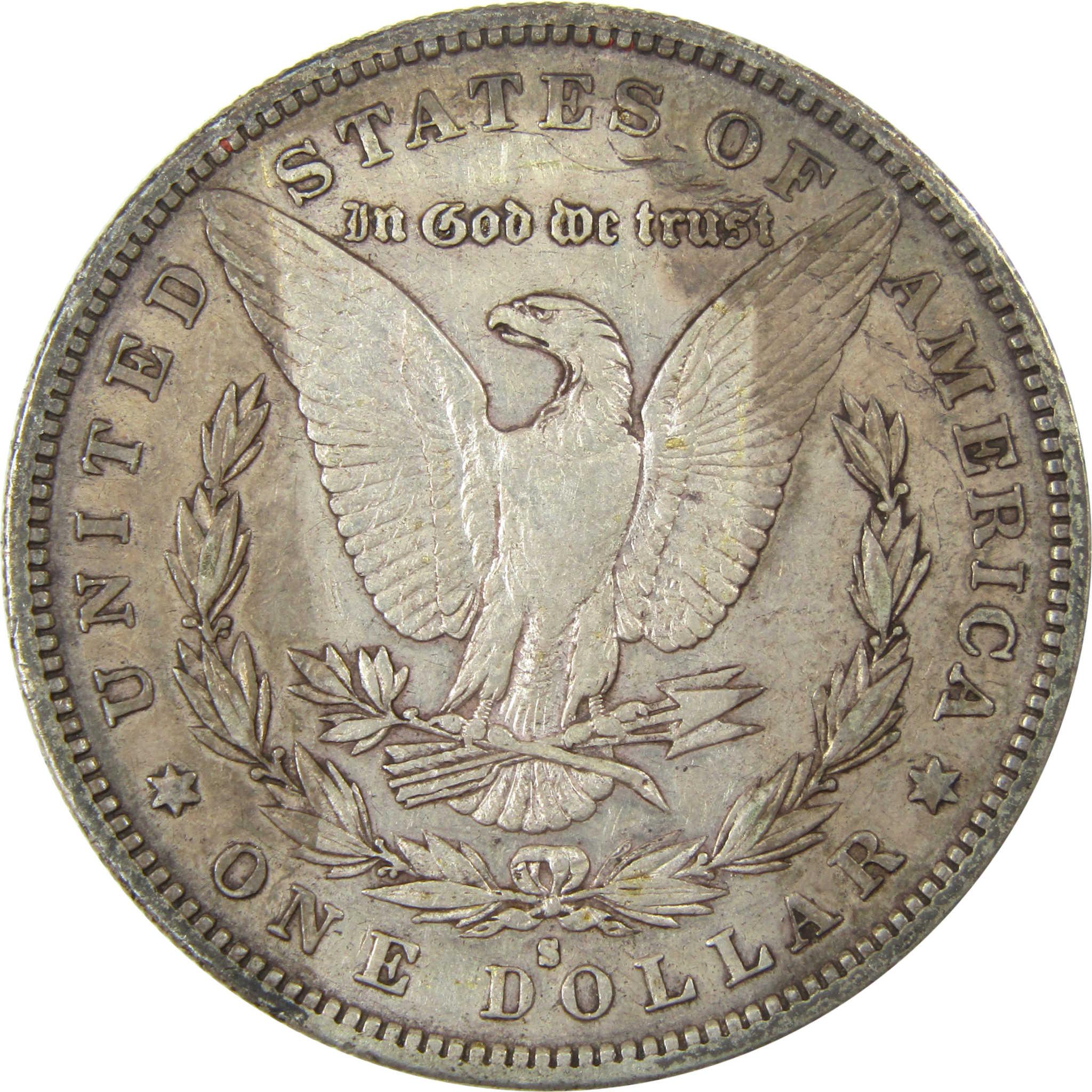1884 S Morgan Silver Dollar VF Very Fine $1 Coin SKU:I24747 - Morgan coin - Morgan silver dollar - Morgan silver dollar for sale - Profile Coins & Collectibles