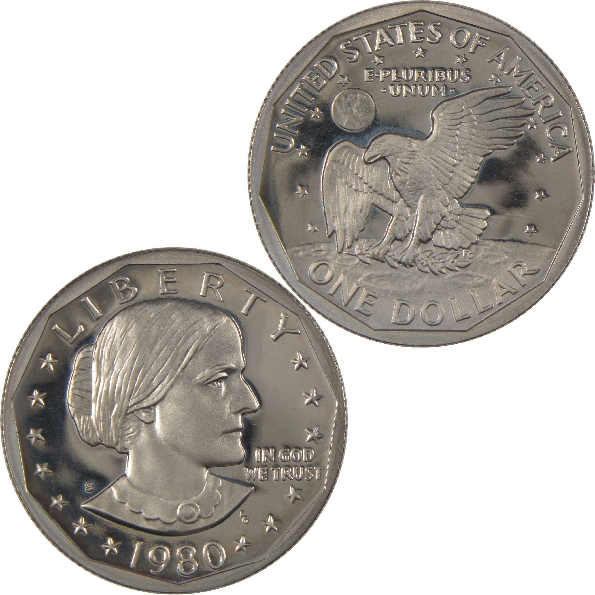 1980 S Susan B Anthony Dollar Choice Proof Clad SBA $1 Coin