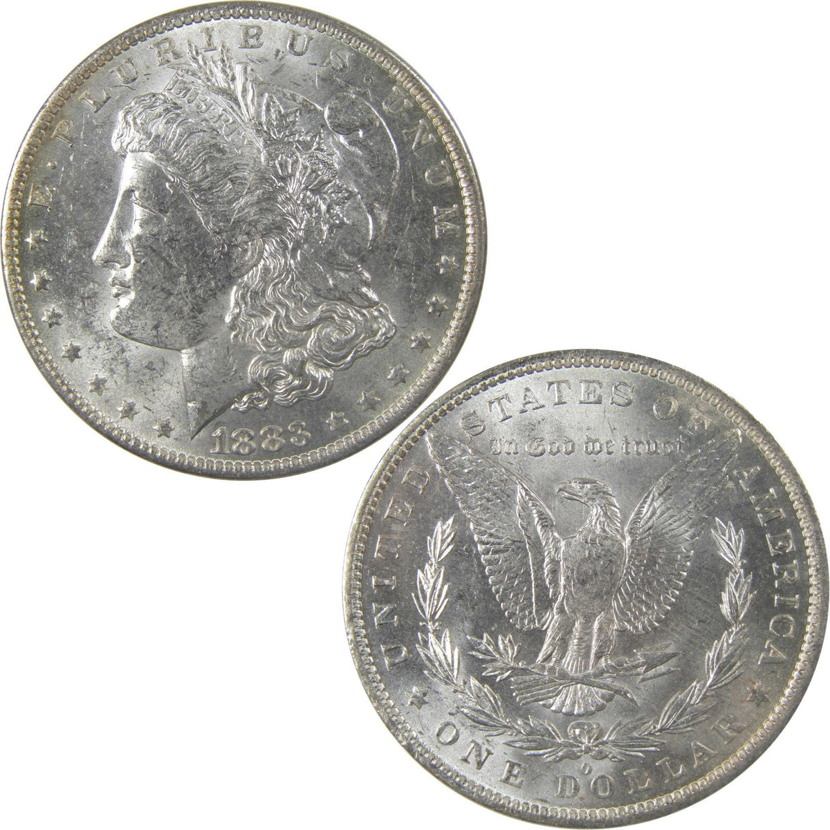 1883 O Morgan Silver Dollar Uncirculated Mint State Toned SKU:I24860