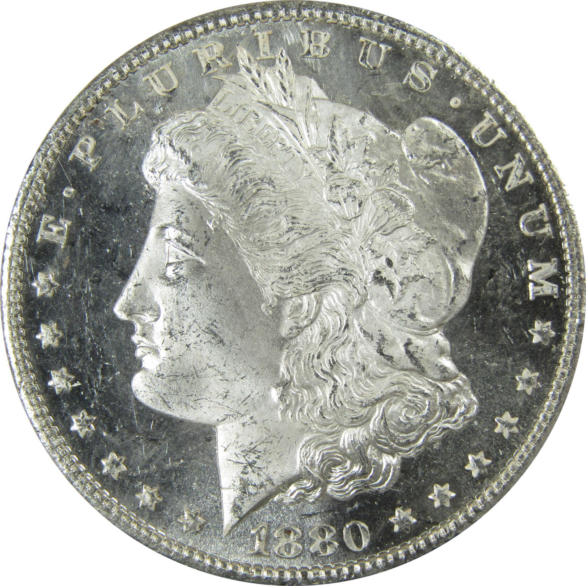 1880 S Morgan Silver $1 BU Choice Uncirculated Mint State SKU:CP639 - Morgan coin - Morgan silver dollar - Morgan silver dollar for sale - Profile Coins & Collectibles