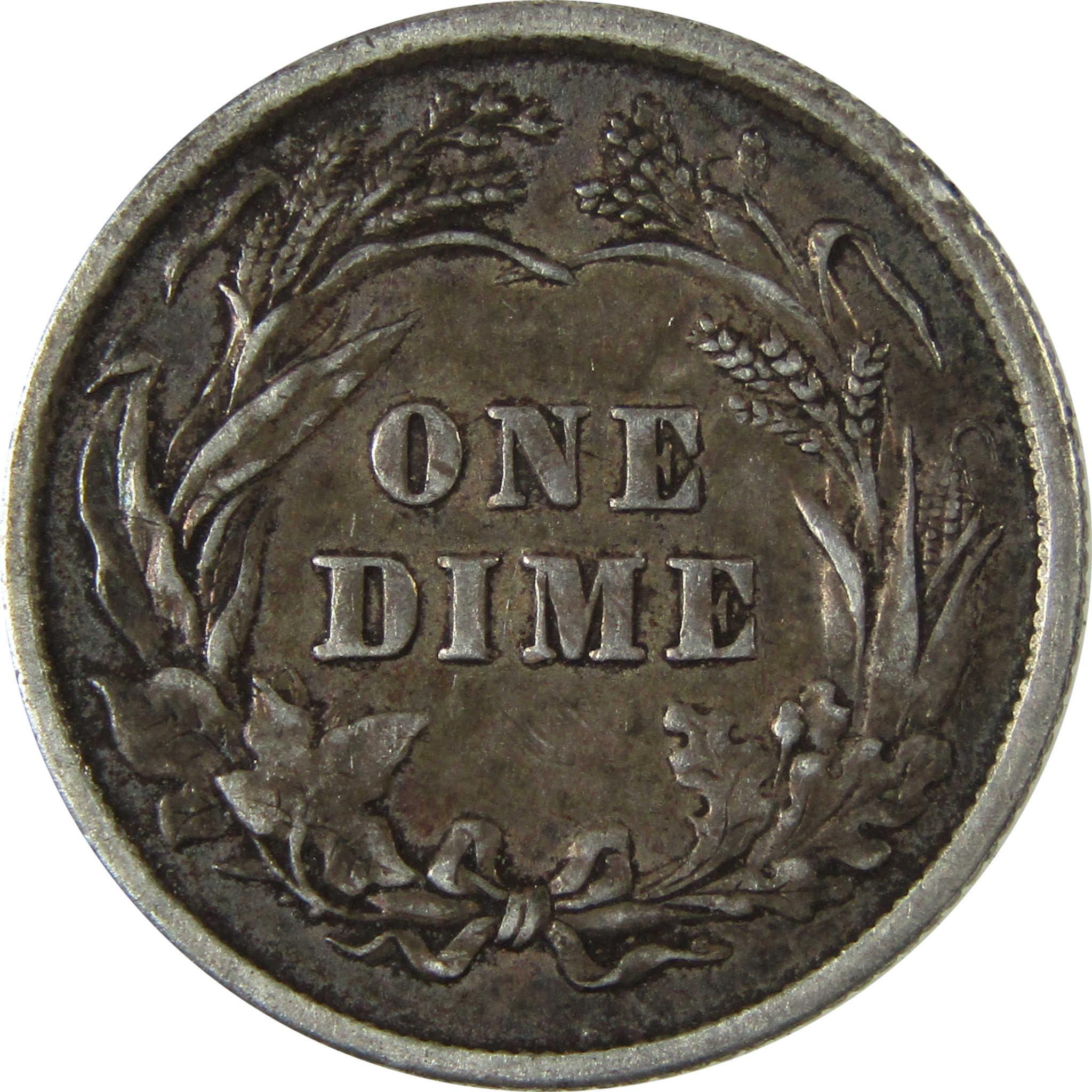 1899 Barber Silver Dime VF Very Fine 10c Coin Collectible SKU:CP992
