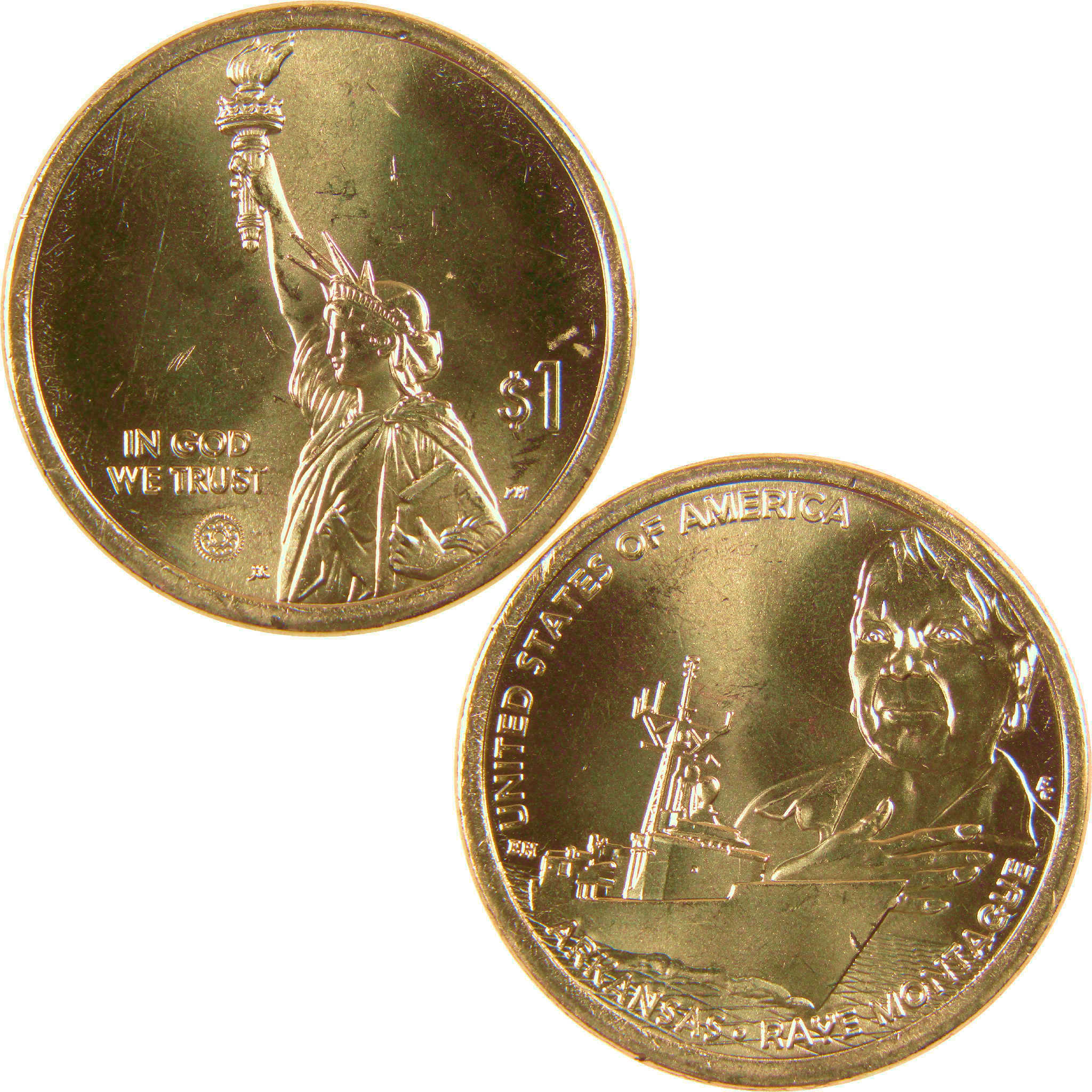 2025 P Arkansas Raye Montague American Innovation Dollar Uncirculated