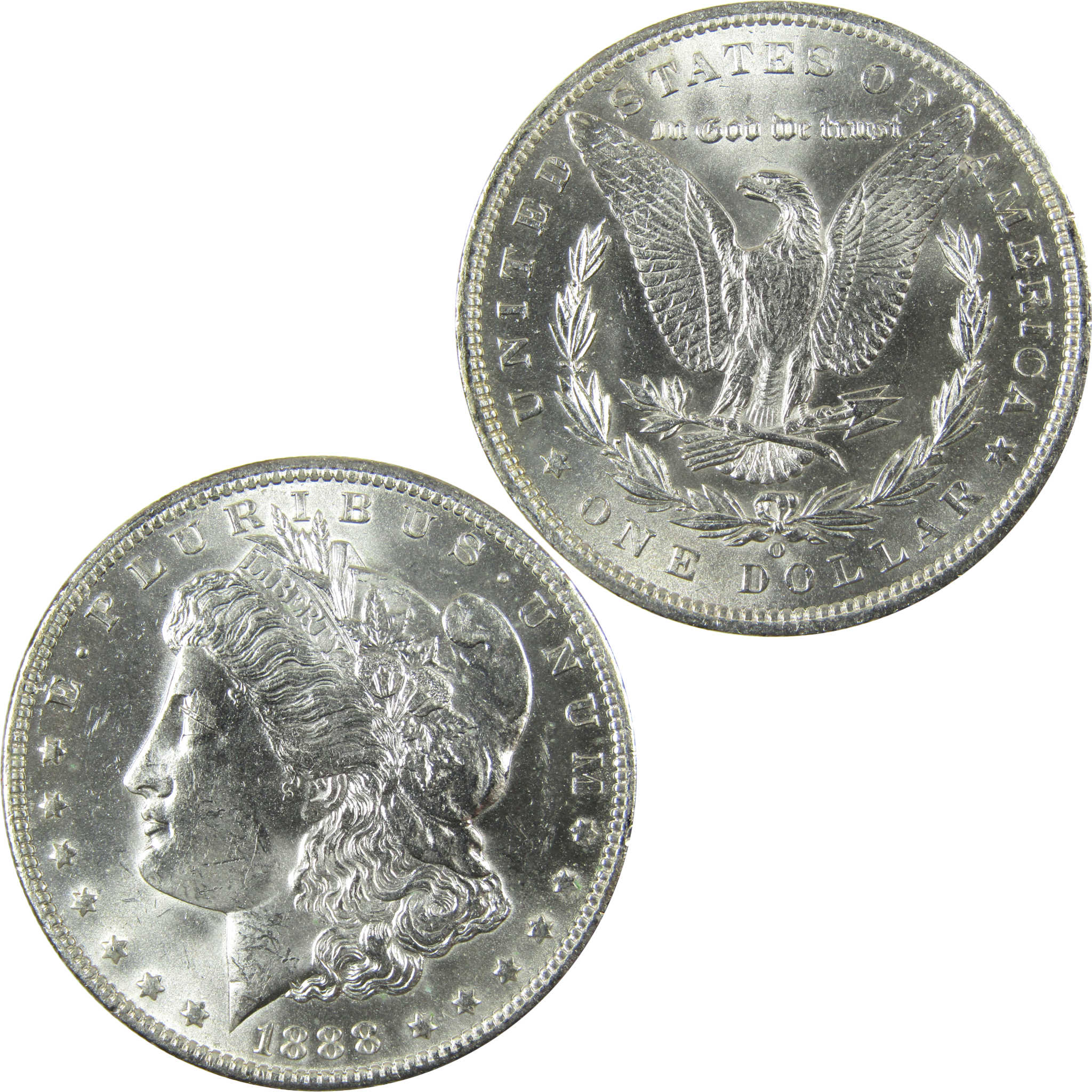 1888 O Morgan Silver Dollar Uncirculated Mint State $1 Coin SKU:I27081