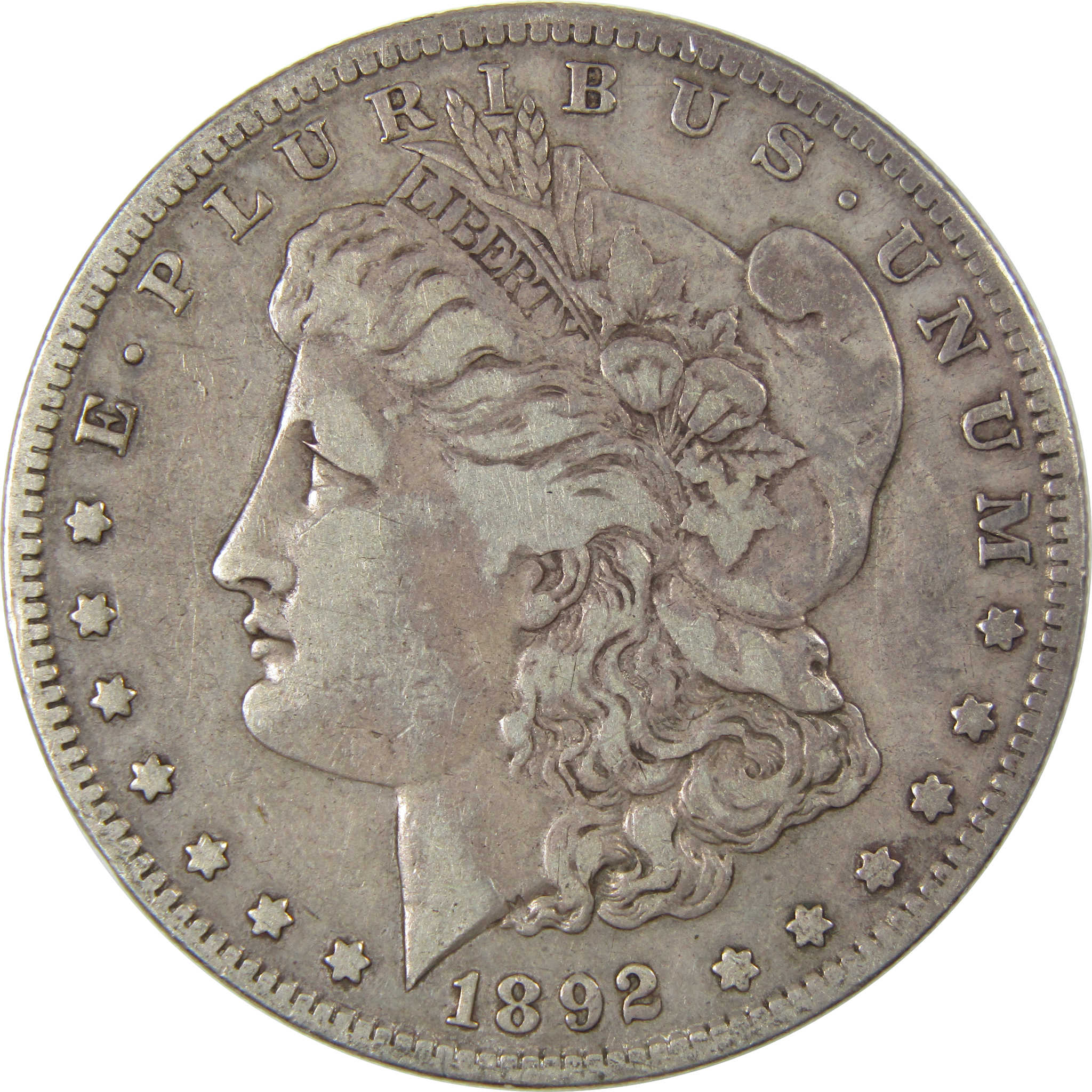 1892 S Morgan Dollar VF Very Fine Silver $1 Coin SKU:I23696