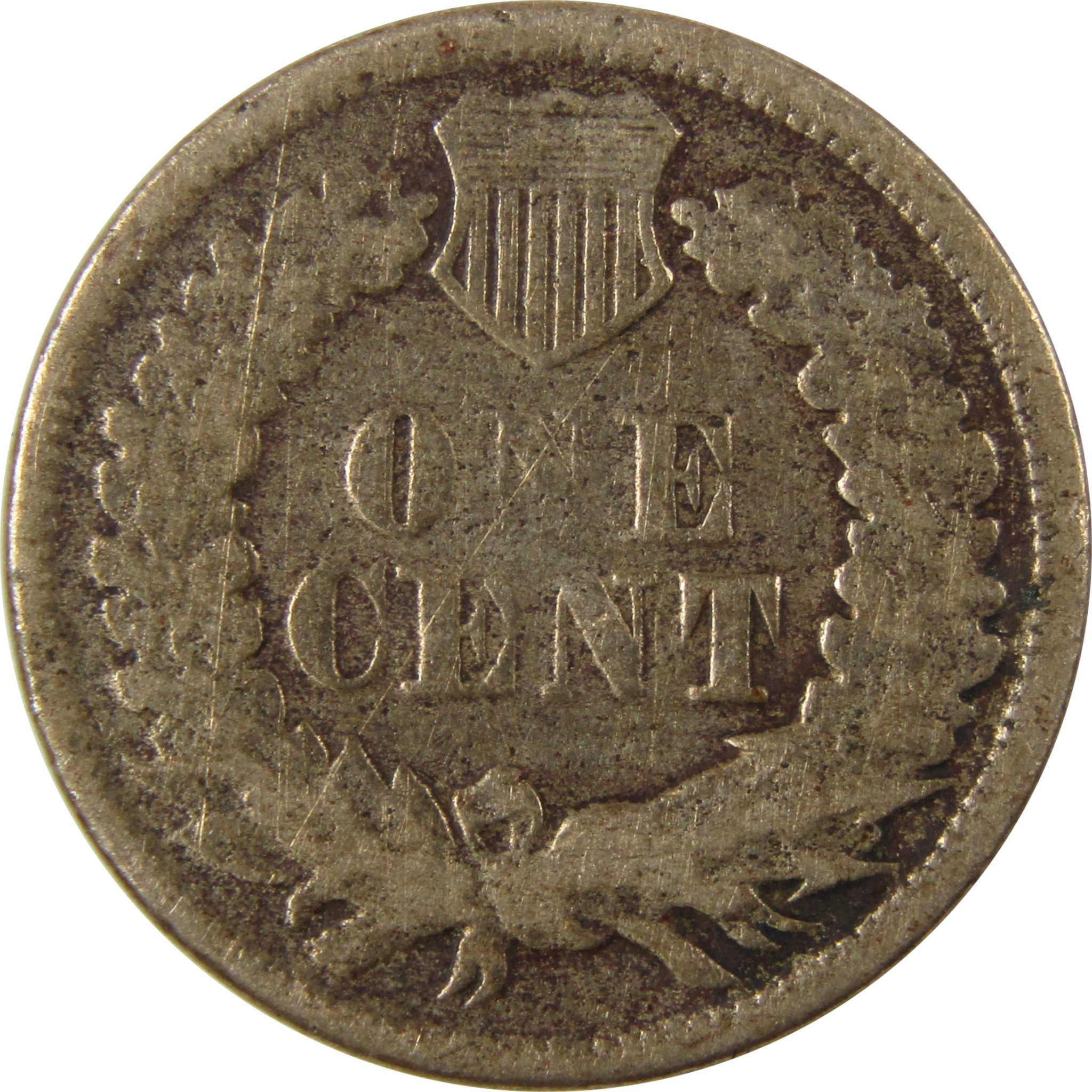 1864 Indian Head Copper-Nickel Cent G Good Details Penny 1c Coin Collectible SKU:CP1211