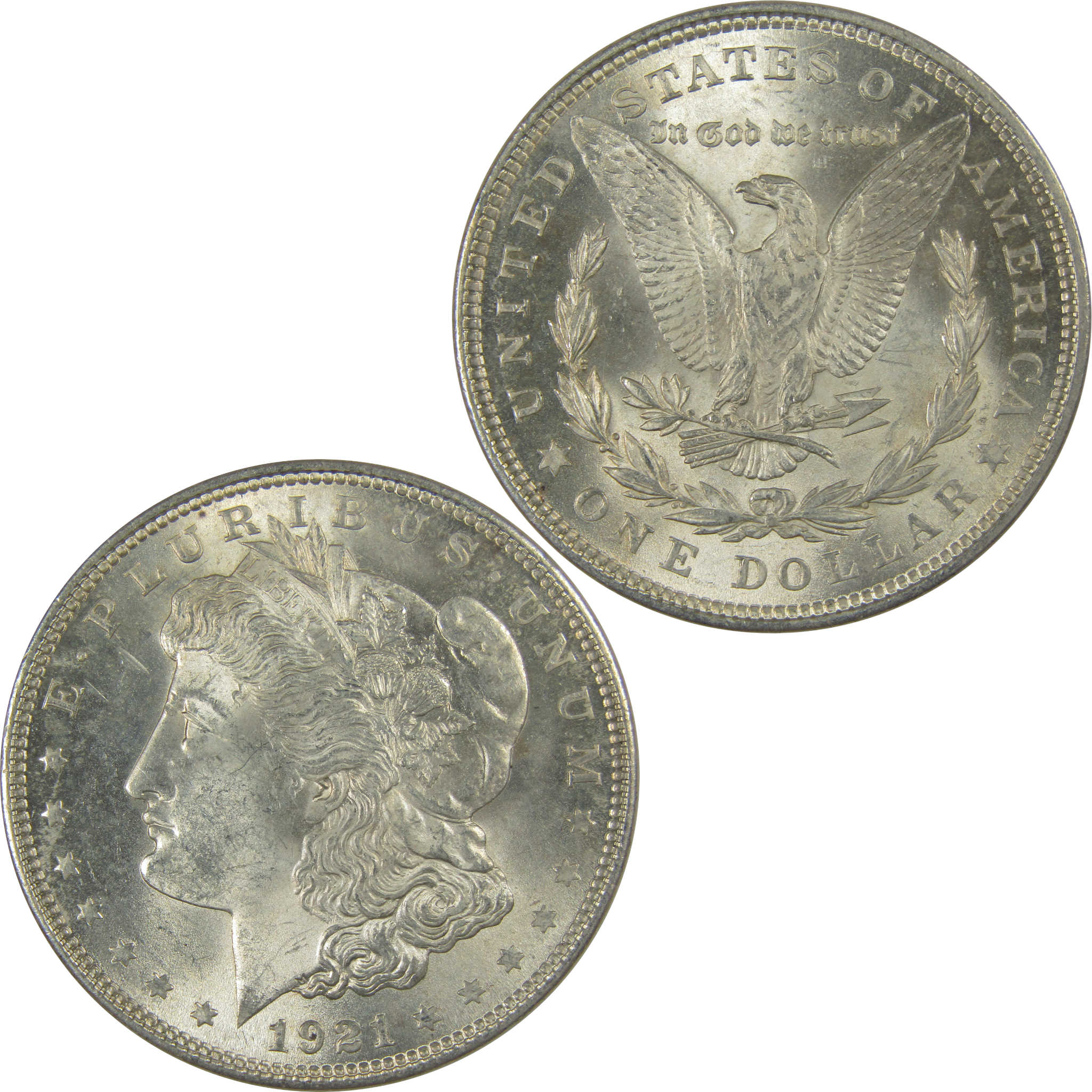 1921 Morgan Dollar Uncirculated Silver $1 Coin SKU:CPC1084 - Morgan coin - Morgan silver dollar - Morgan silver dollar for sale - Profile Coins & Collectibles