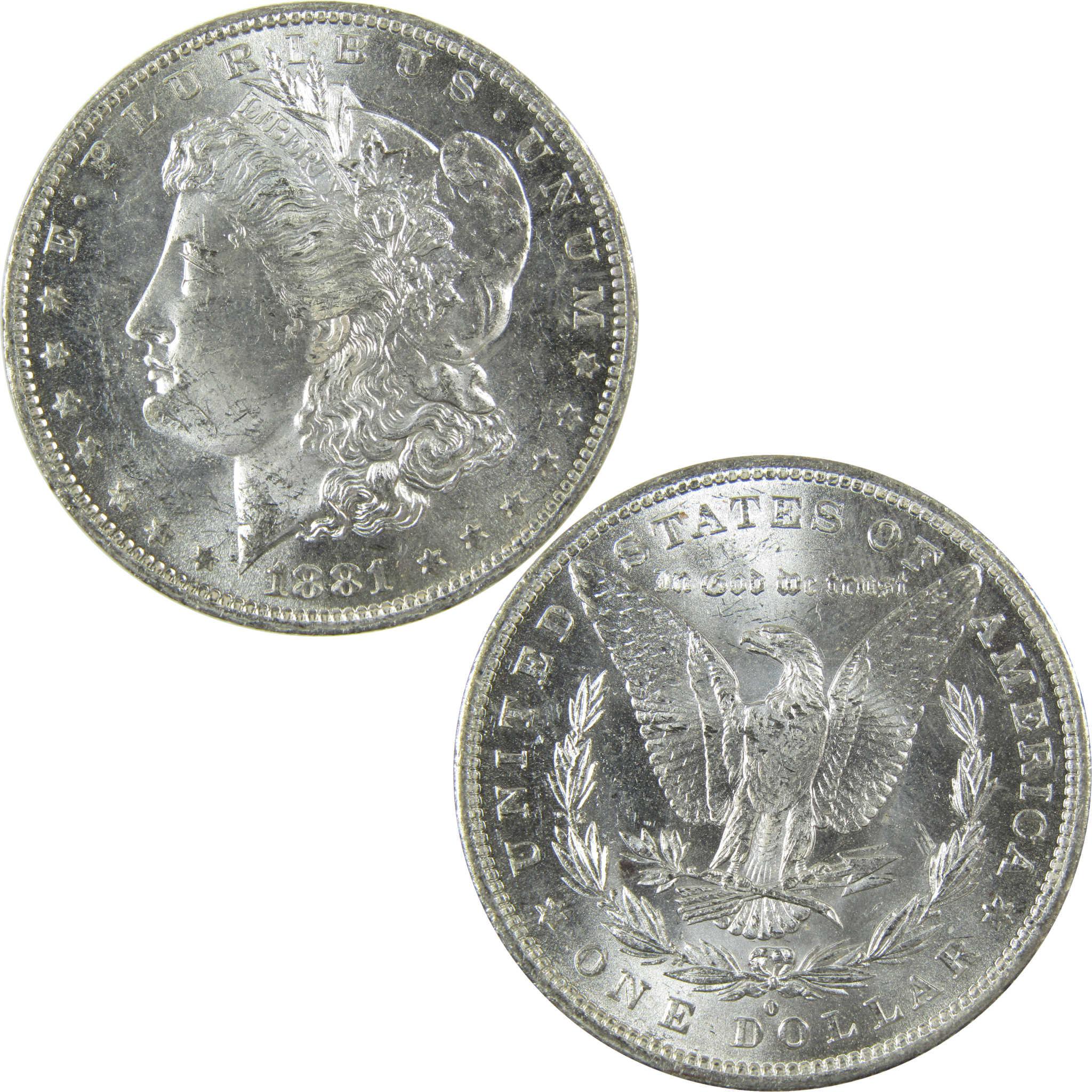 1881 O Morgan Silver Dollar Uncirculated Mint State $1 Coin SKU:I27694 - Morgan coin - Morgan silver dollar - Morgan silver dollar for sale - Profile Coins & Collectibles