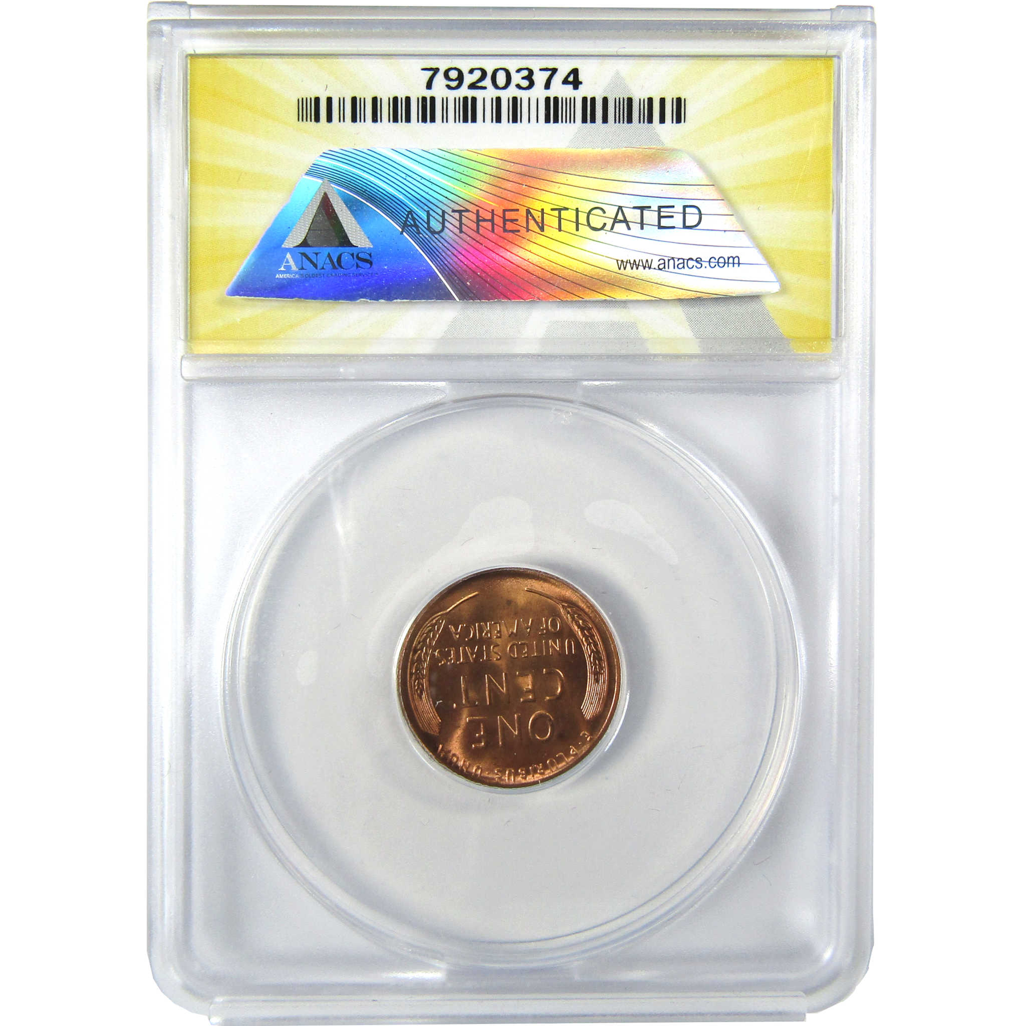 1957 BIE Variety Lincoln Wheat Cent MS 64 RB ANACS Penny SKU:CP795