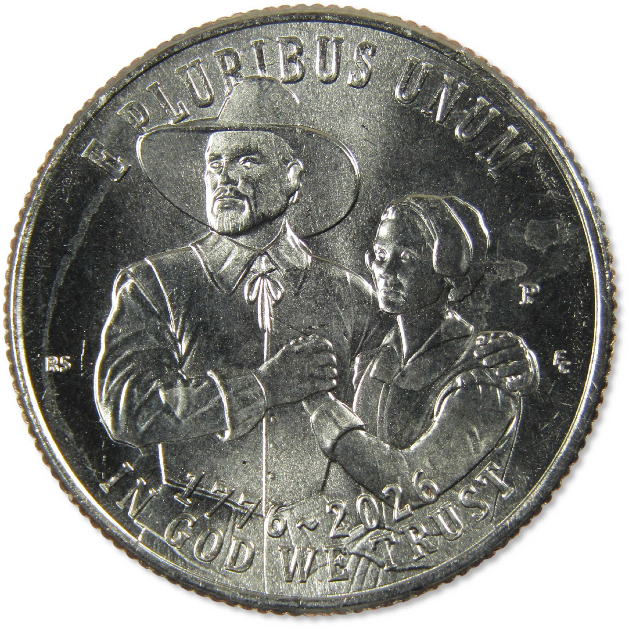 2026 P Mayflower Compact Semiquincentennial Quarter Roll Uncirculated