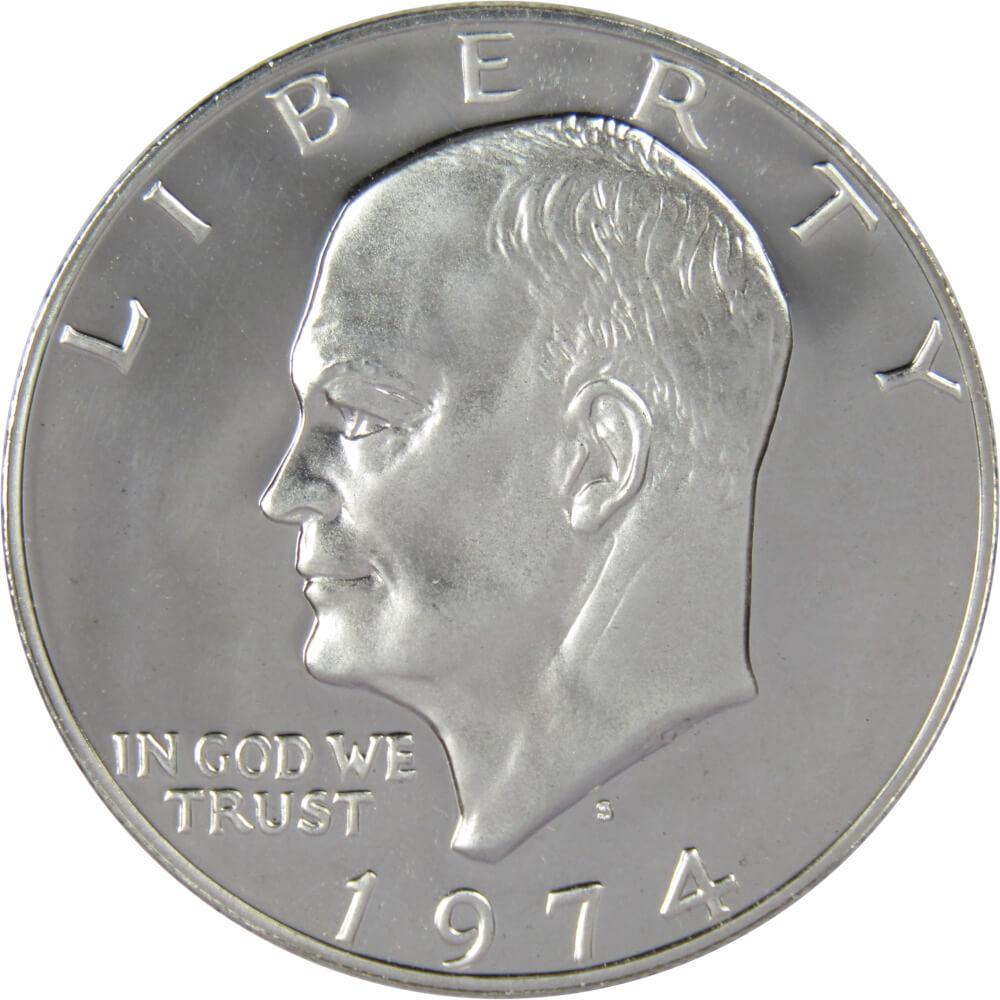1974 S Eisenhower Silver Dollar Proof IKE $1 Coin Collectible