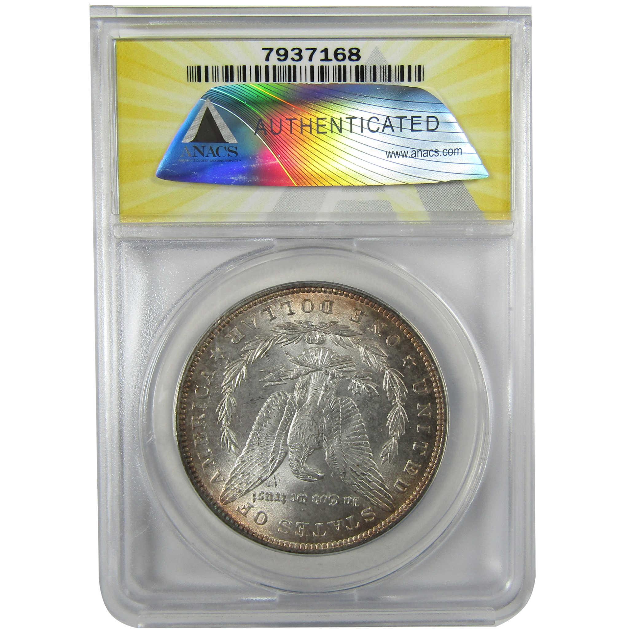 1896 Morgan Silver Dollar MS 63 ANACS Uncirculated Toned SKU:I27995