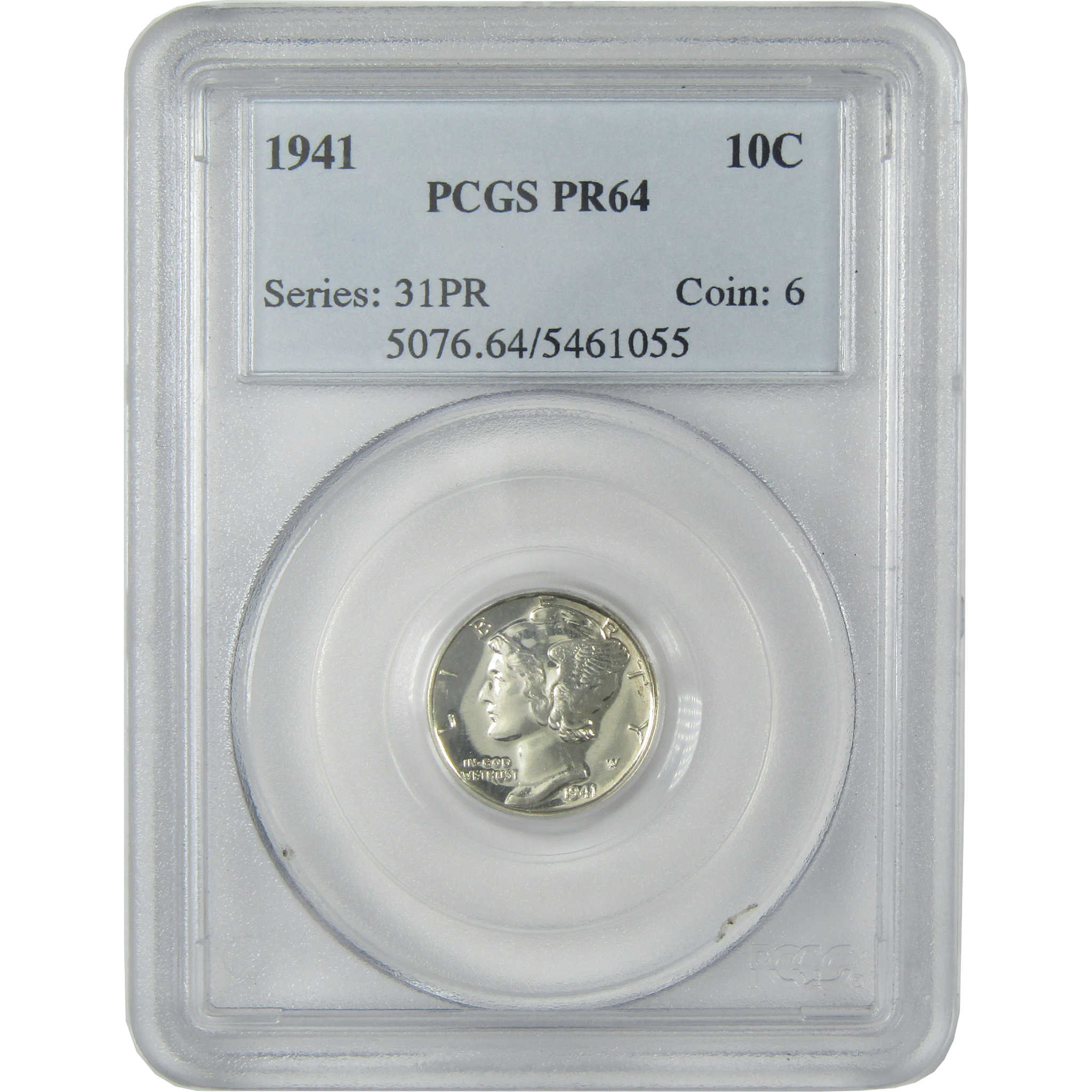 1941 Mercury Silver Dime PR 64 PCGS Proof 10c Coin SKU:CP1597