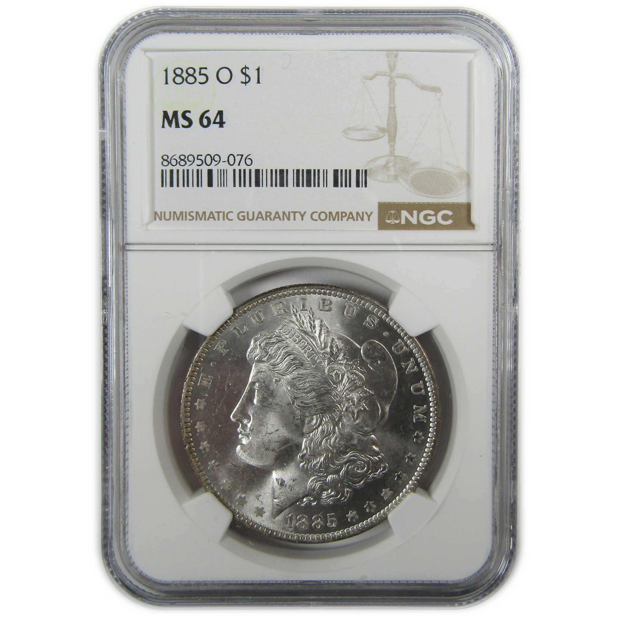 1885 O Morgan Silver Dollar MS 64 NGC Uncirculated $1 Coin SKU:CP425 - Morgan coin - Morgan silver dollar - Morgan silver dollar for sale - Profile Coins & Collectibles