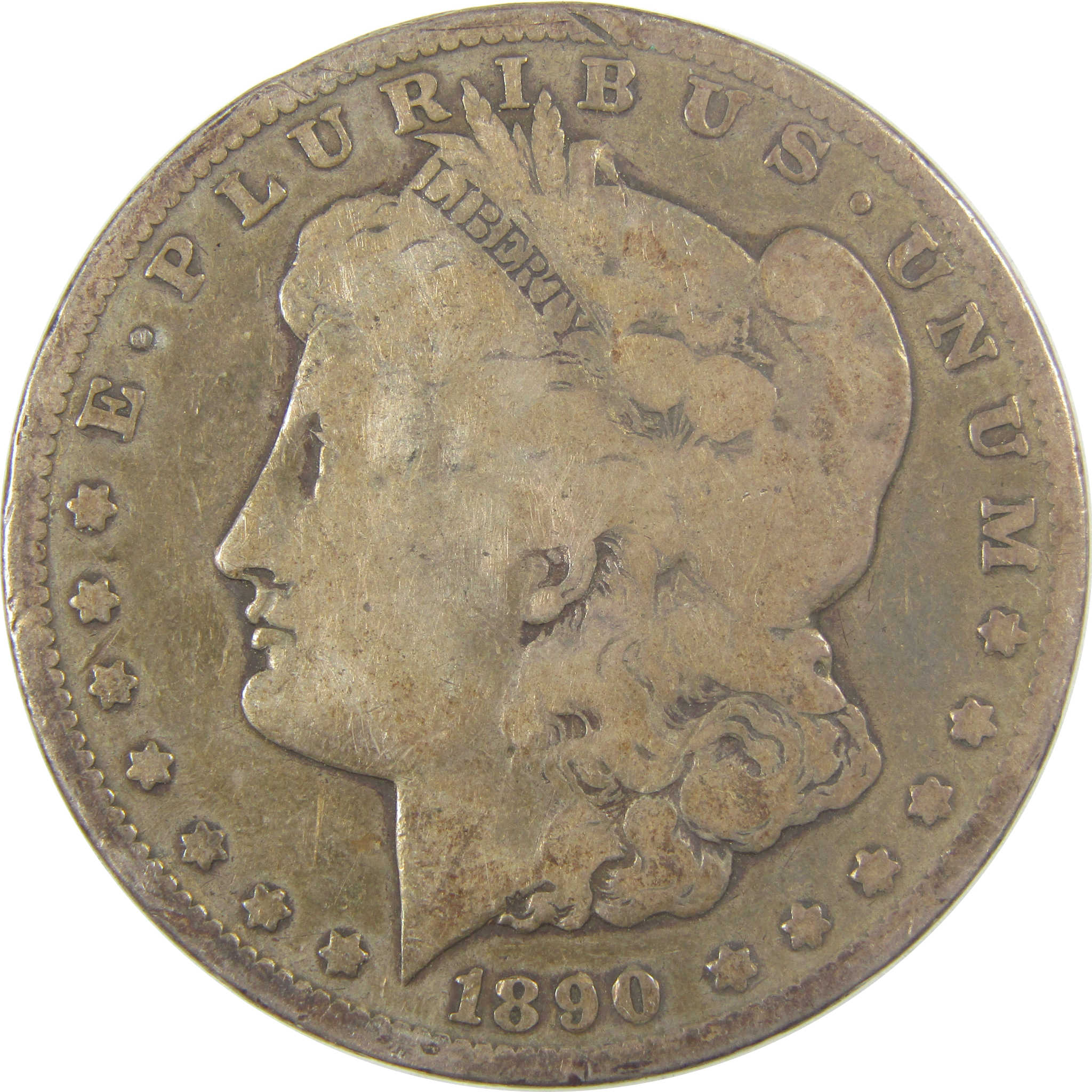 1890 CC Morgan Dollar VG Very Good Details Silver $1 Coin SKU:CPC0731 - Morgan coin - Morgan silver dollar - Morgan silver dollar for sale - Profile Coins & Collectibles