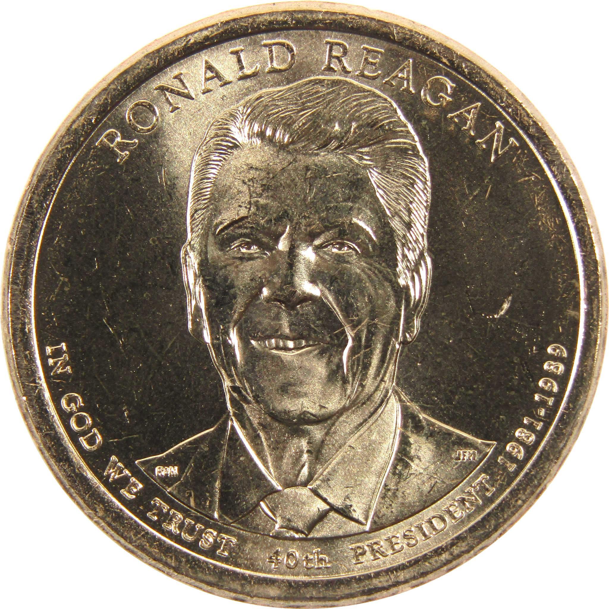 2016 P Ronald Reagan Presidential Dollar BU Uncirculated $1 Coin
