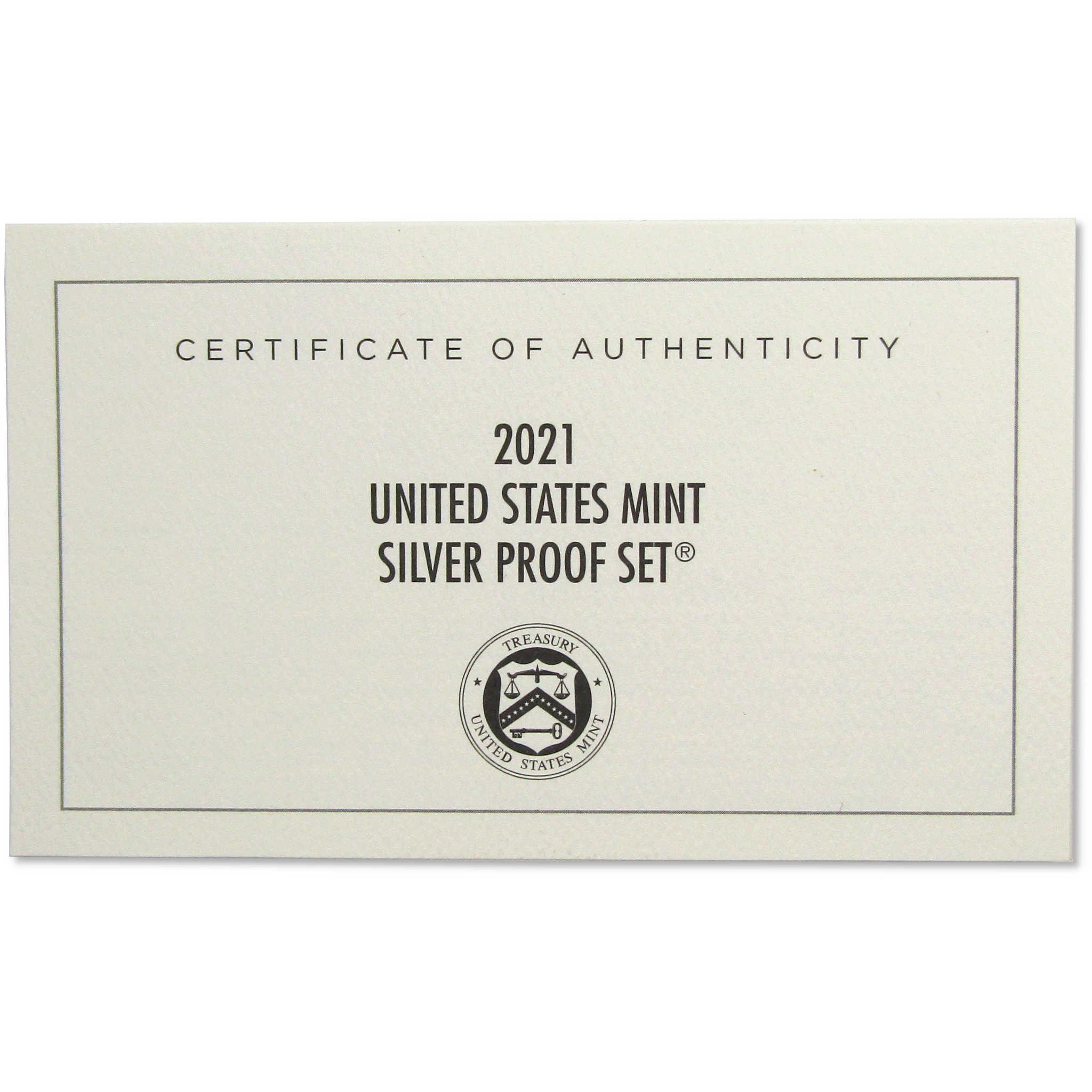 2021 Silver Proof Set U.S Mint Original Government Packaging OGP COA