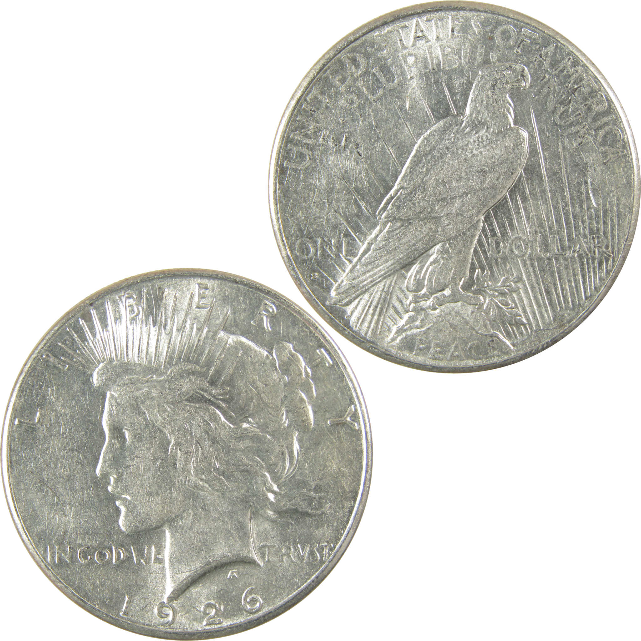1926 S Peace Dollar AU About Uncirculated Silver $1 Coin SKU:I19788