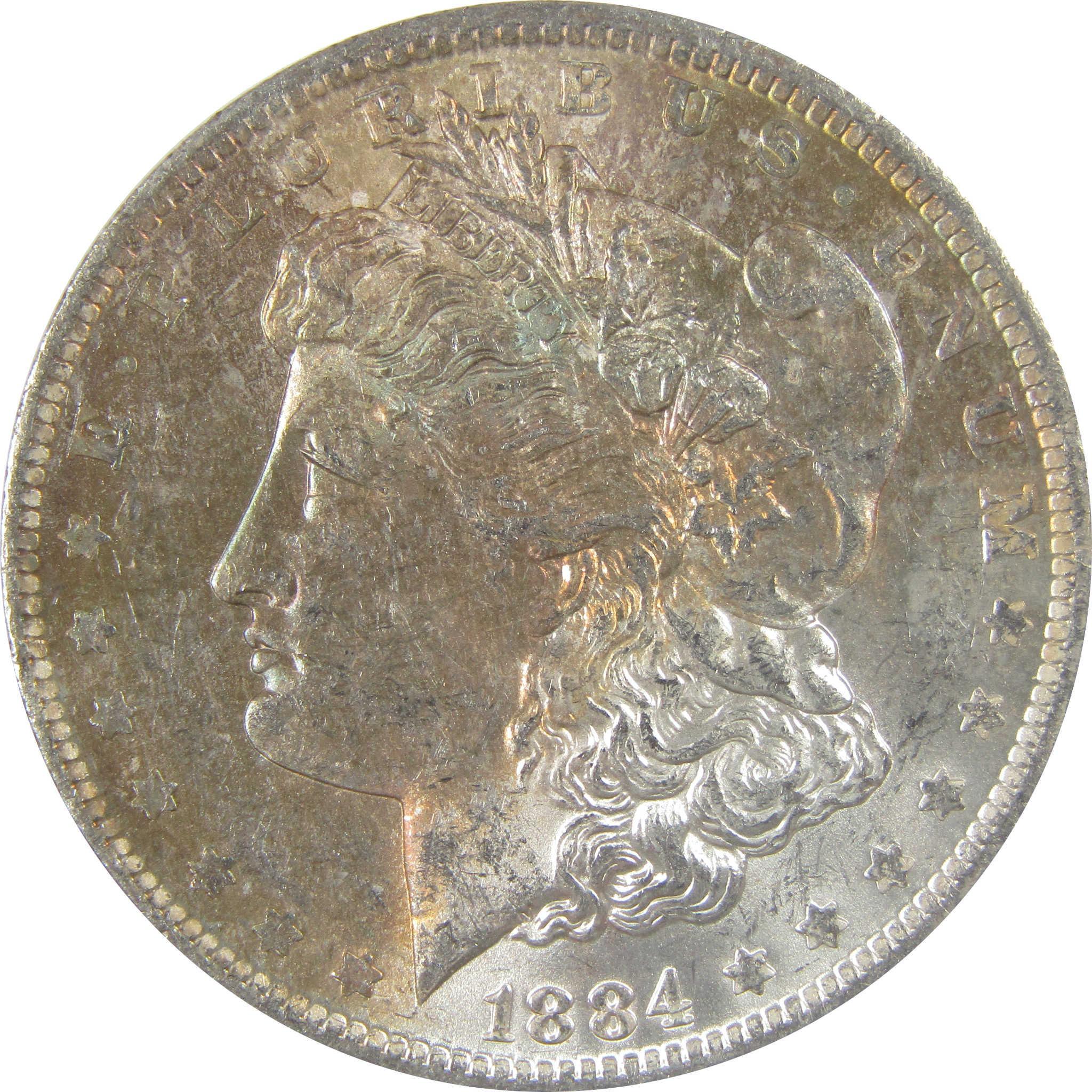 1884 O Morgan Silver Dollar BU Choice Uncirculated Toned SKU:I24195