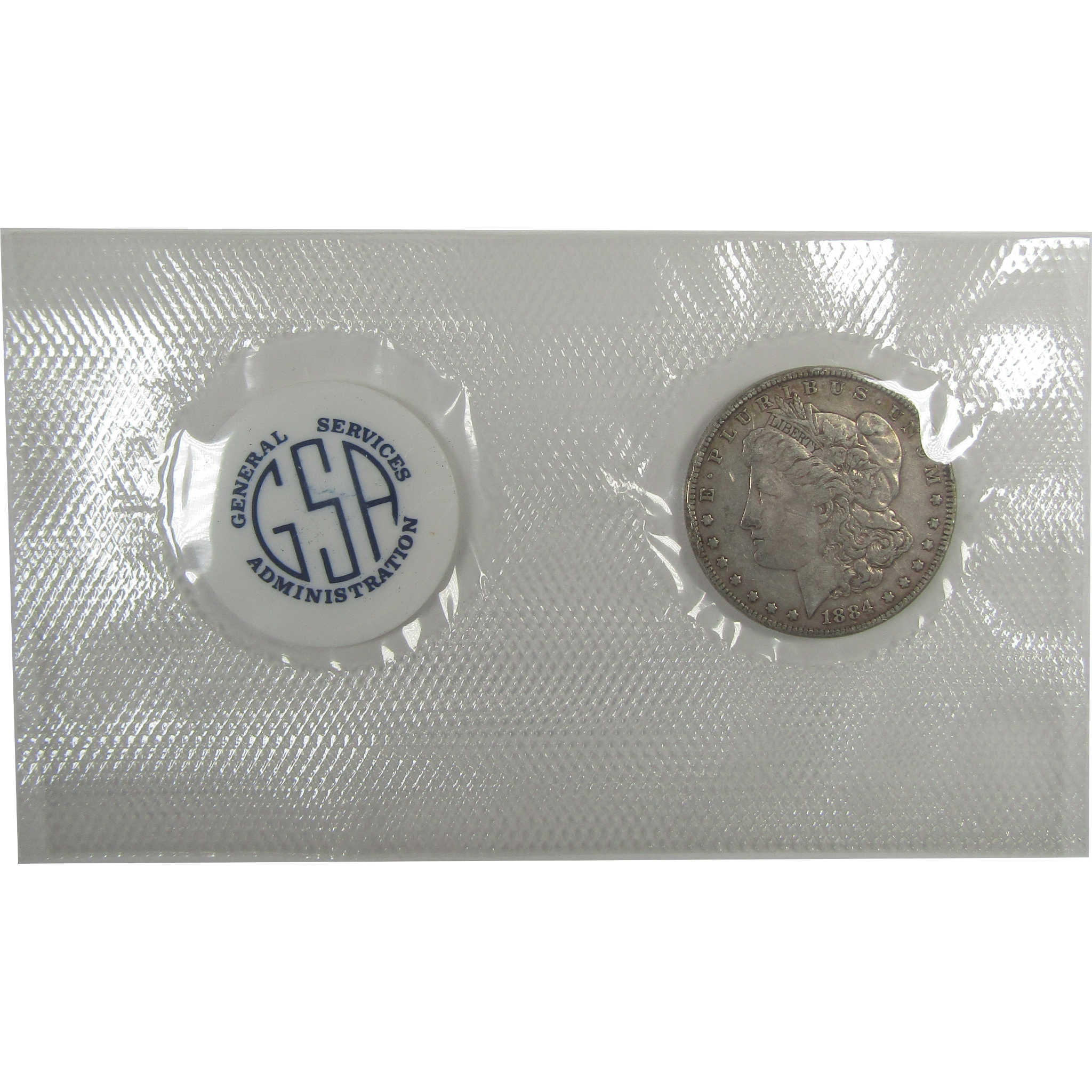 1884 GSA Morgan Dollar VF Very Fine Silver OGP Soft Pack SKU:CPC0964 - Morgan coin - Morgan silver dollar - Morgan silver dollar for sale - Profile Coins & Collectibles