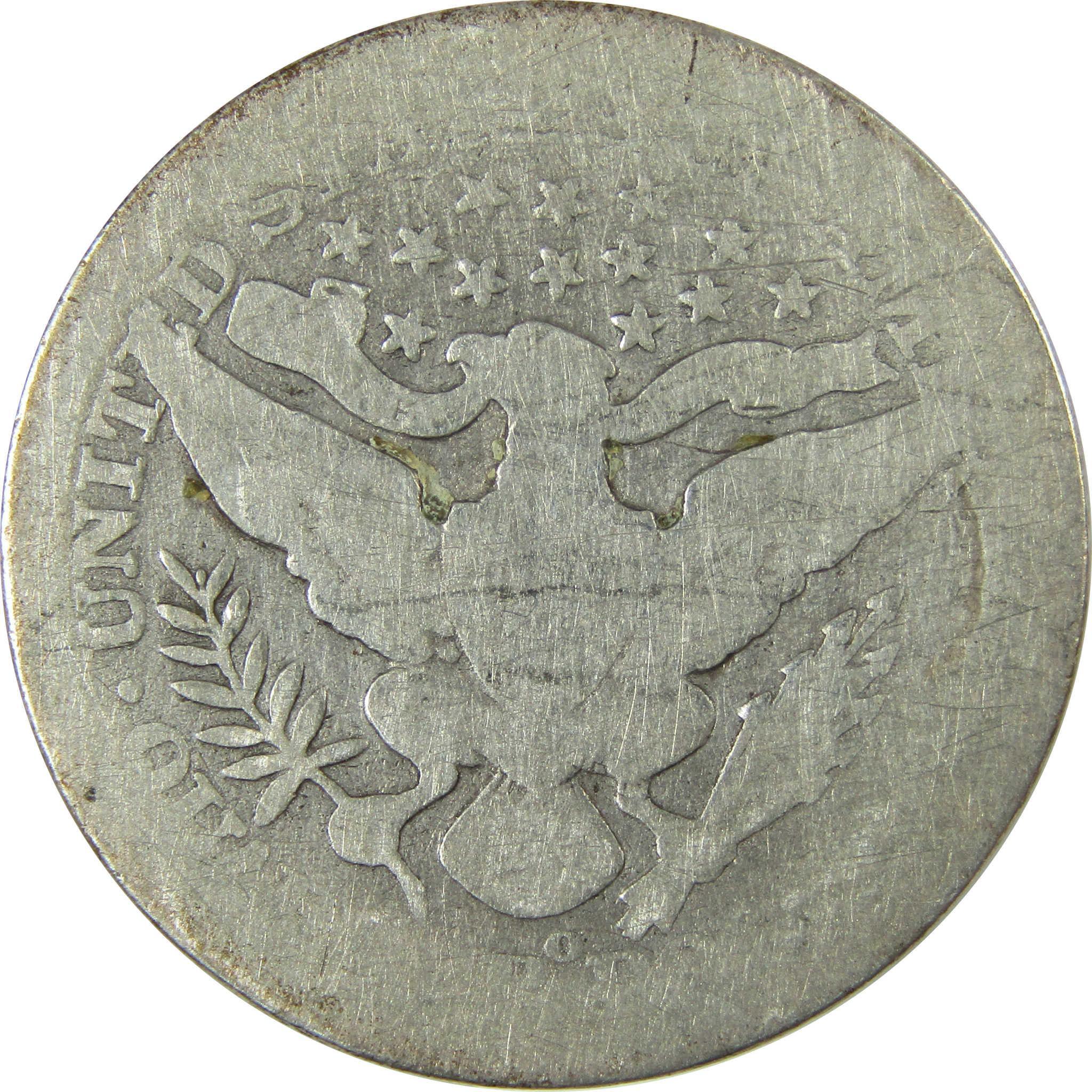 1905 O Barber Silver Quarter AG About Good Details 25c Coin SKU:CP875