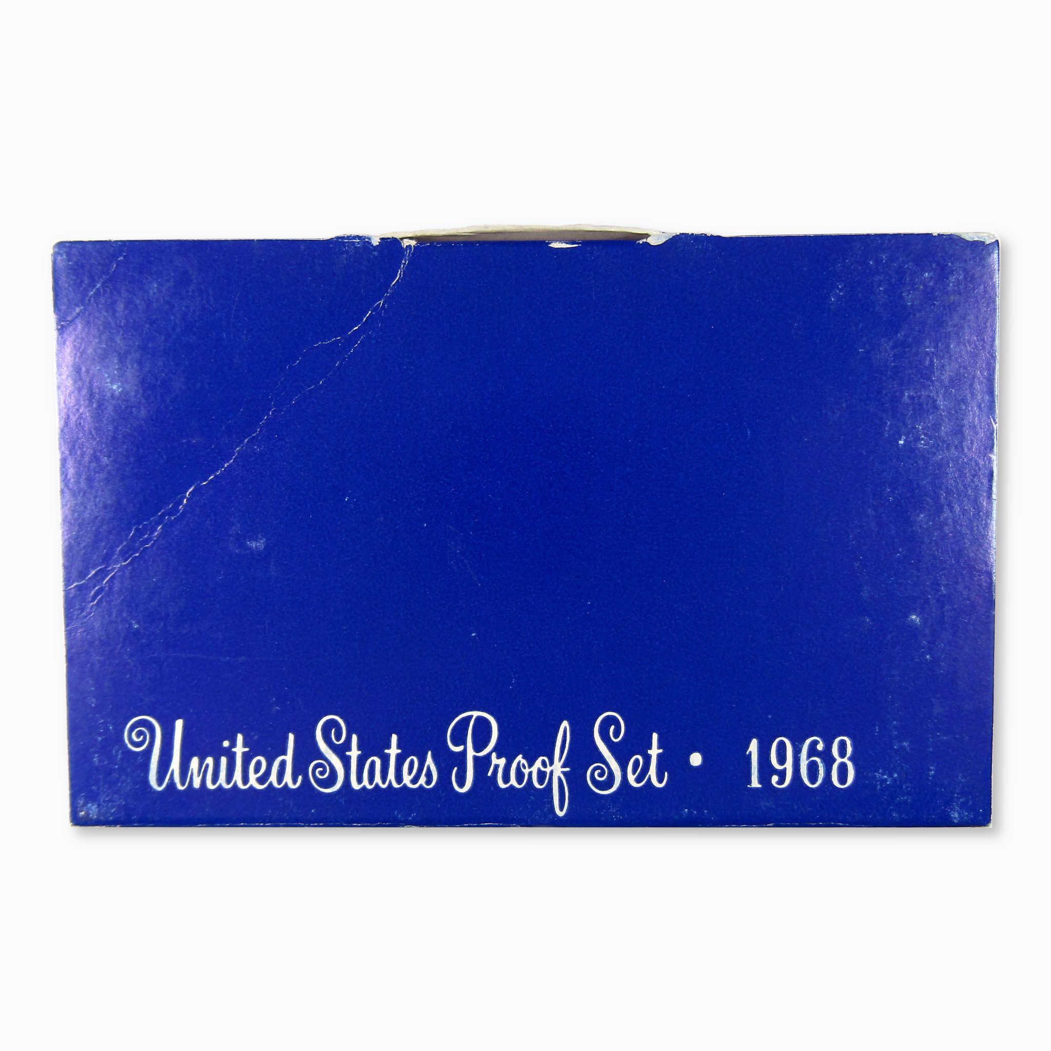 1968 United States Proof Set blue box for collectible coins