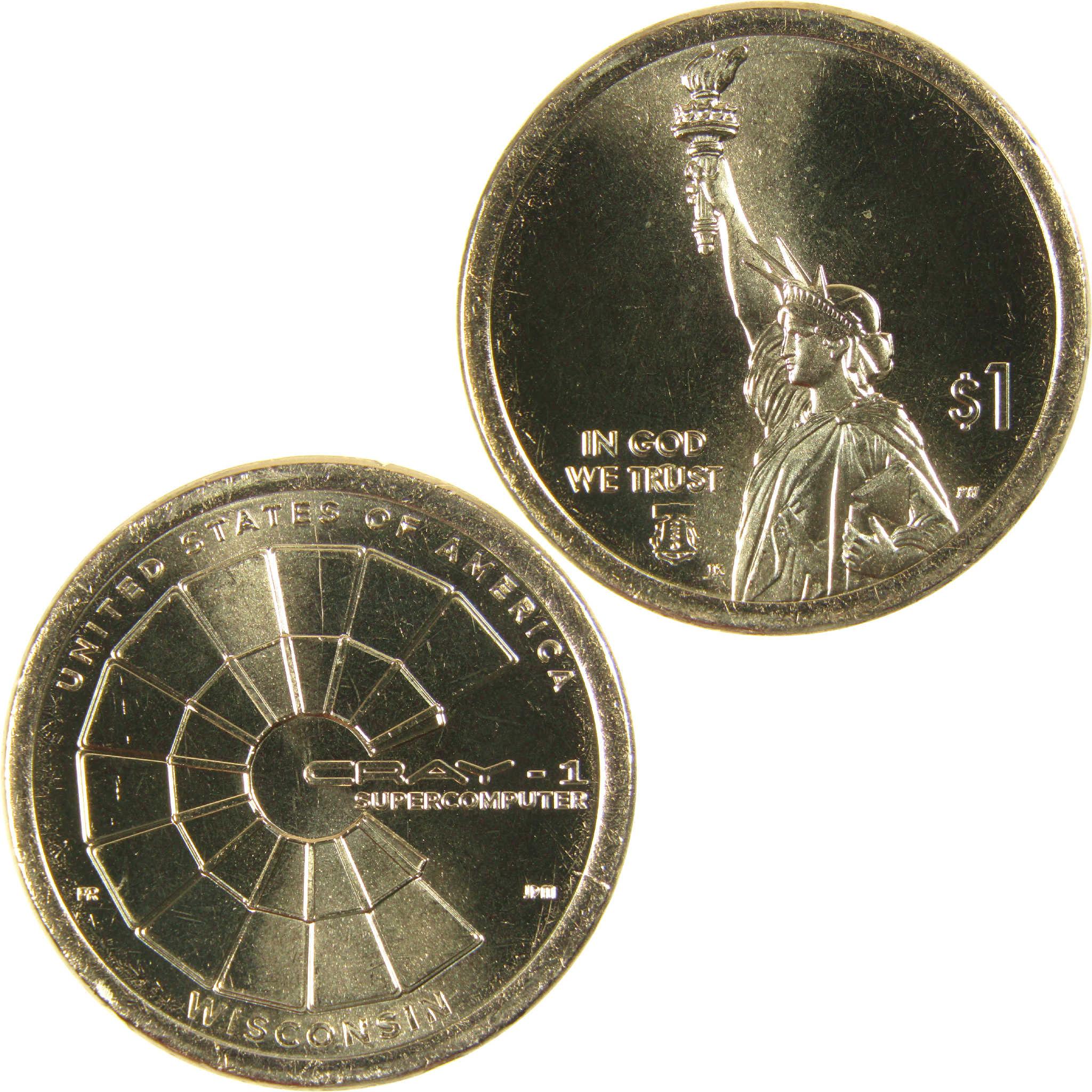 2026 D Wisconsin Cray-1 Supercomputer Innovation Dollar Uncirculated