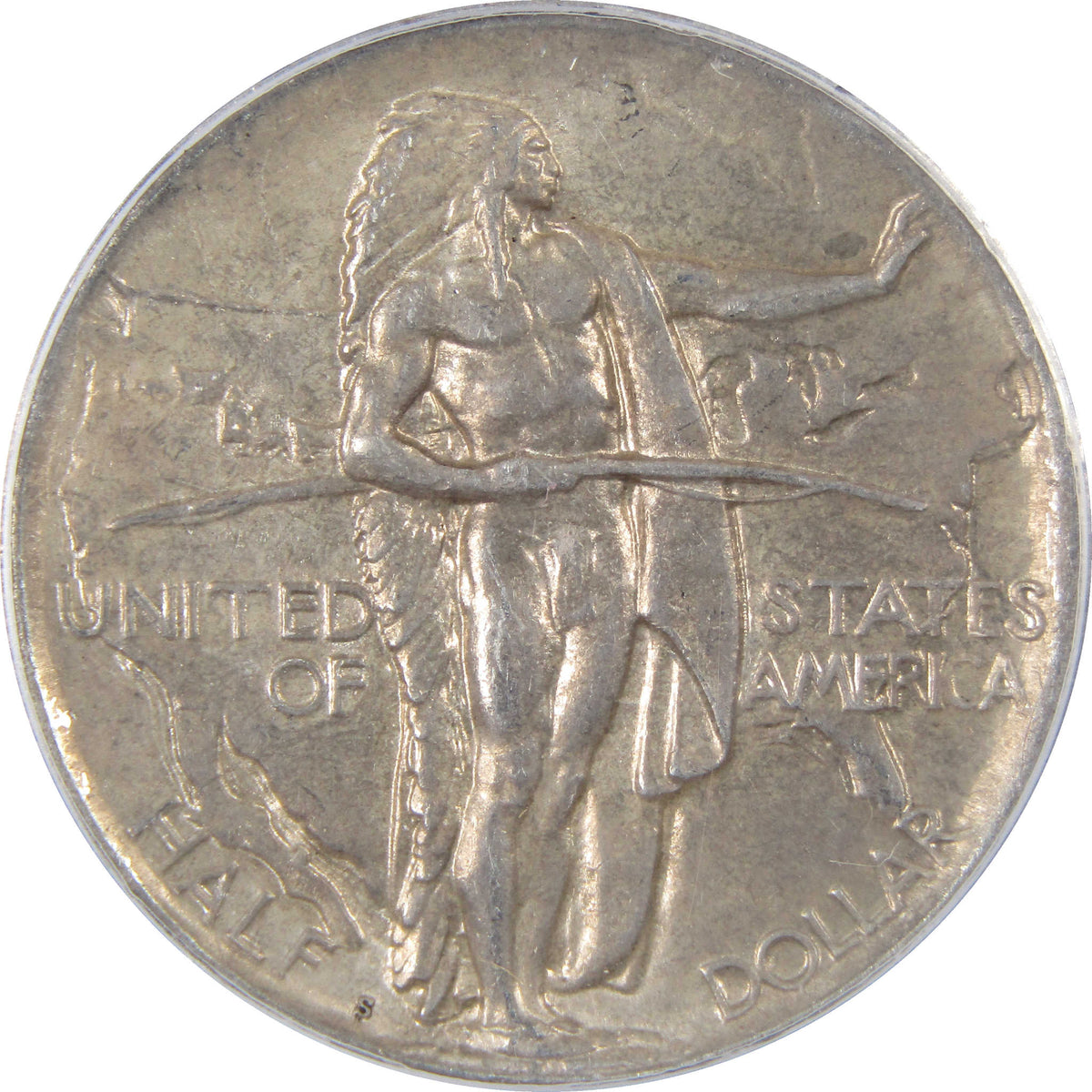 1926 S Oregon Trail Commemorative Silver 50c AU 58 ICG SKU:I29126