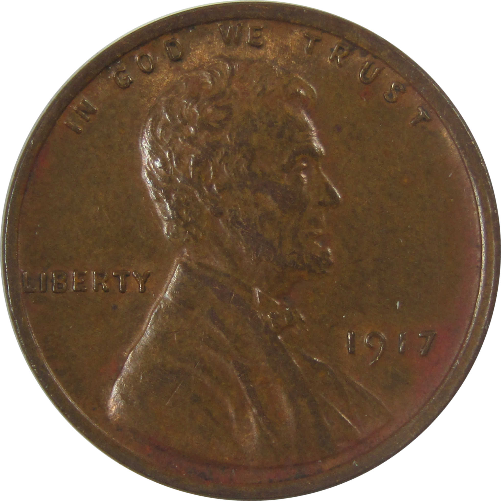 1917 Lincoln Wheat Cent AU About Uncirculated Penny 1c Coin SKU:I25148