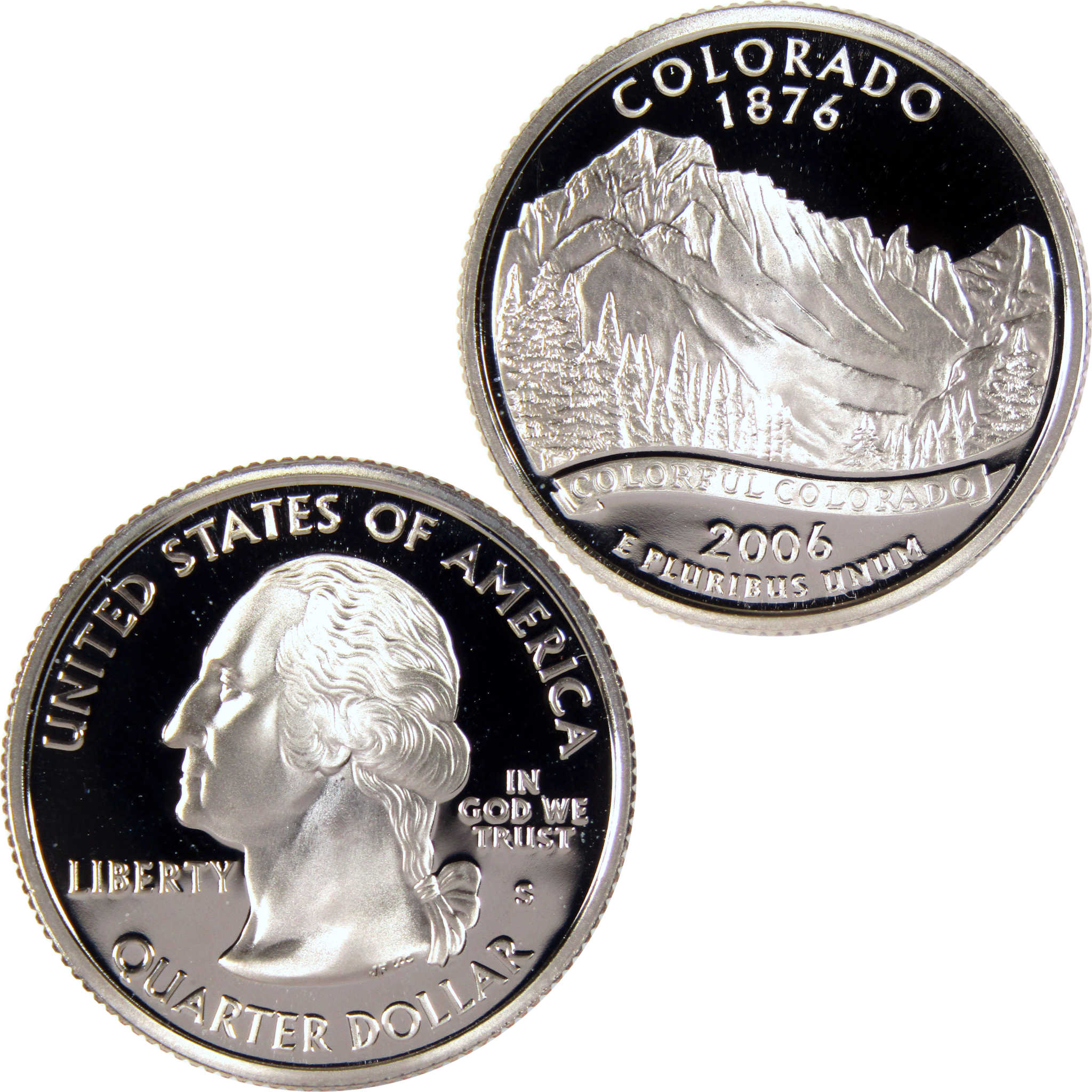 2006 S Colorado State Quarter Clad 25c Proof Coin