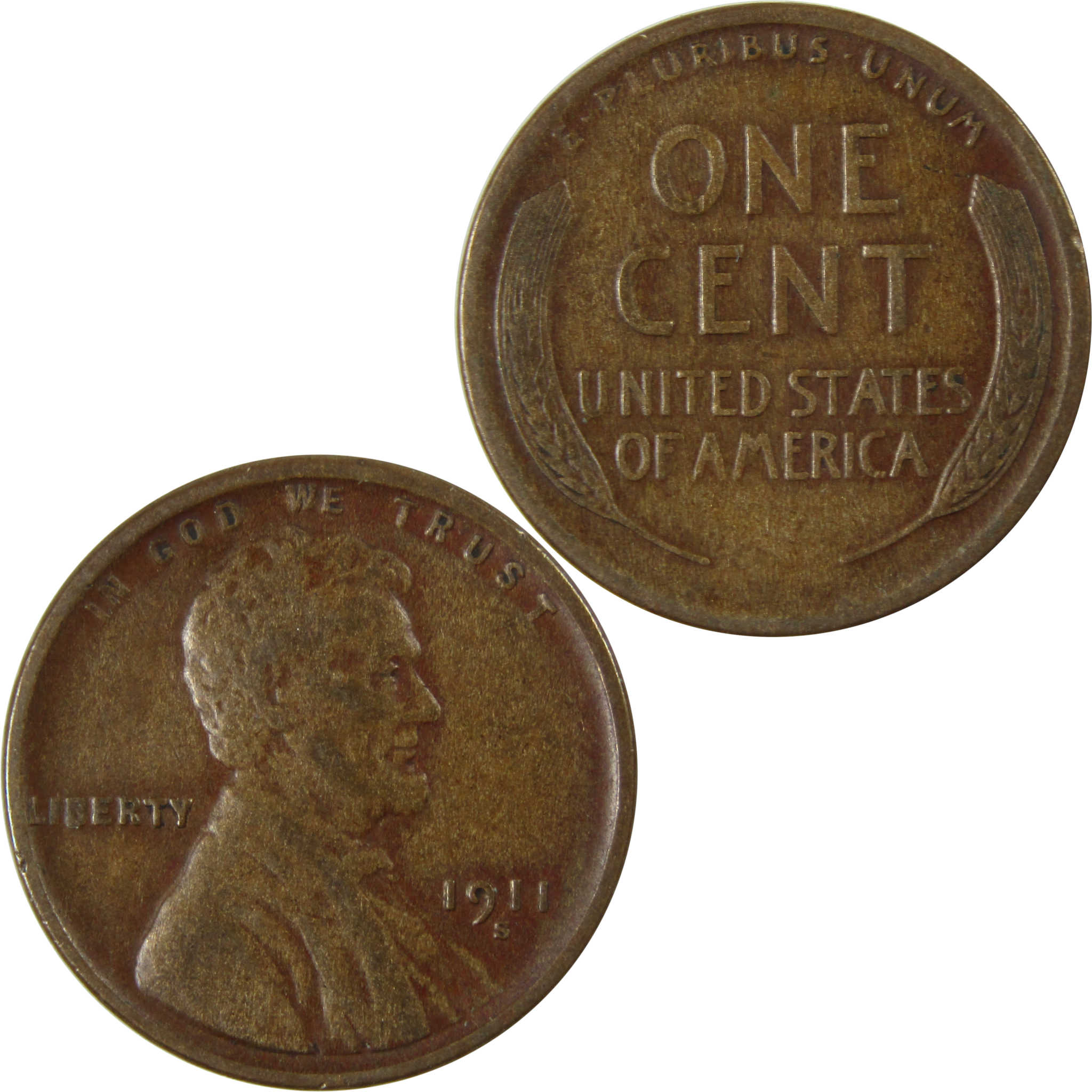 1911 S Lincoln Wheat Cent VF Very Fine Details Penny SKU:I26386
