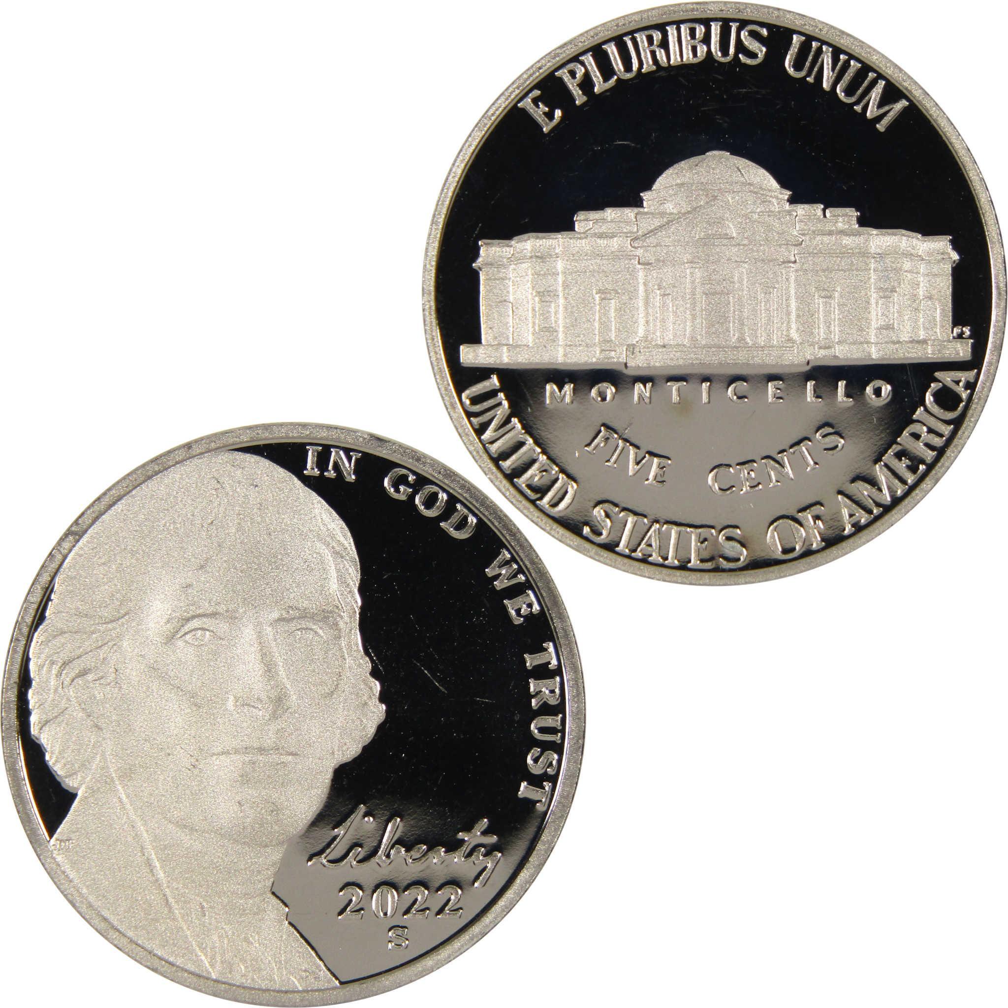 2022 S Jefferson Nickel 5c Proof Coin