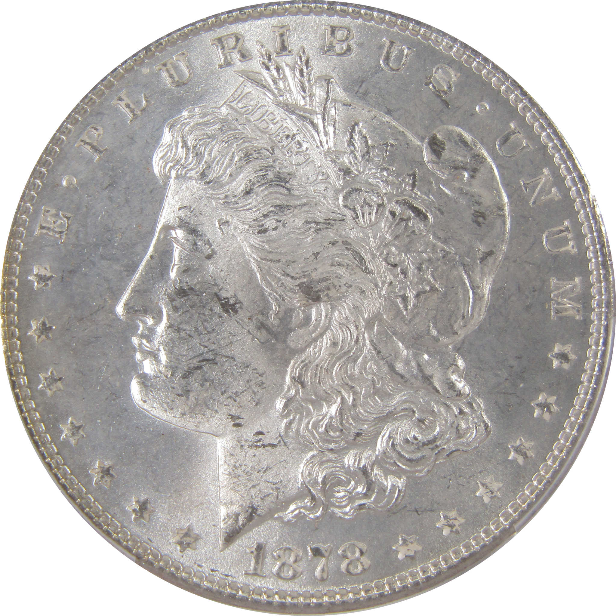 1878 7/8TF Weak Morgan Dollar MS 64 PCGS Silver $1 Coin SKU:I17760 - Morgan coin - Morgan silver dollar - Morgan silver dollar for sale - Profile Coins & Collectibles