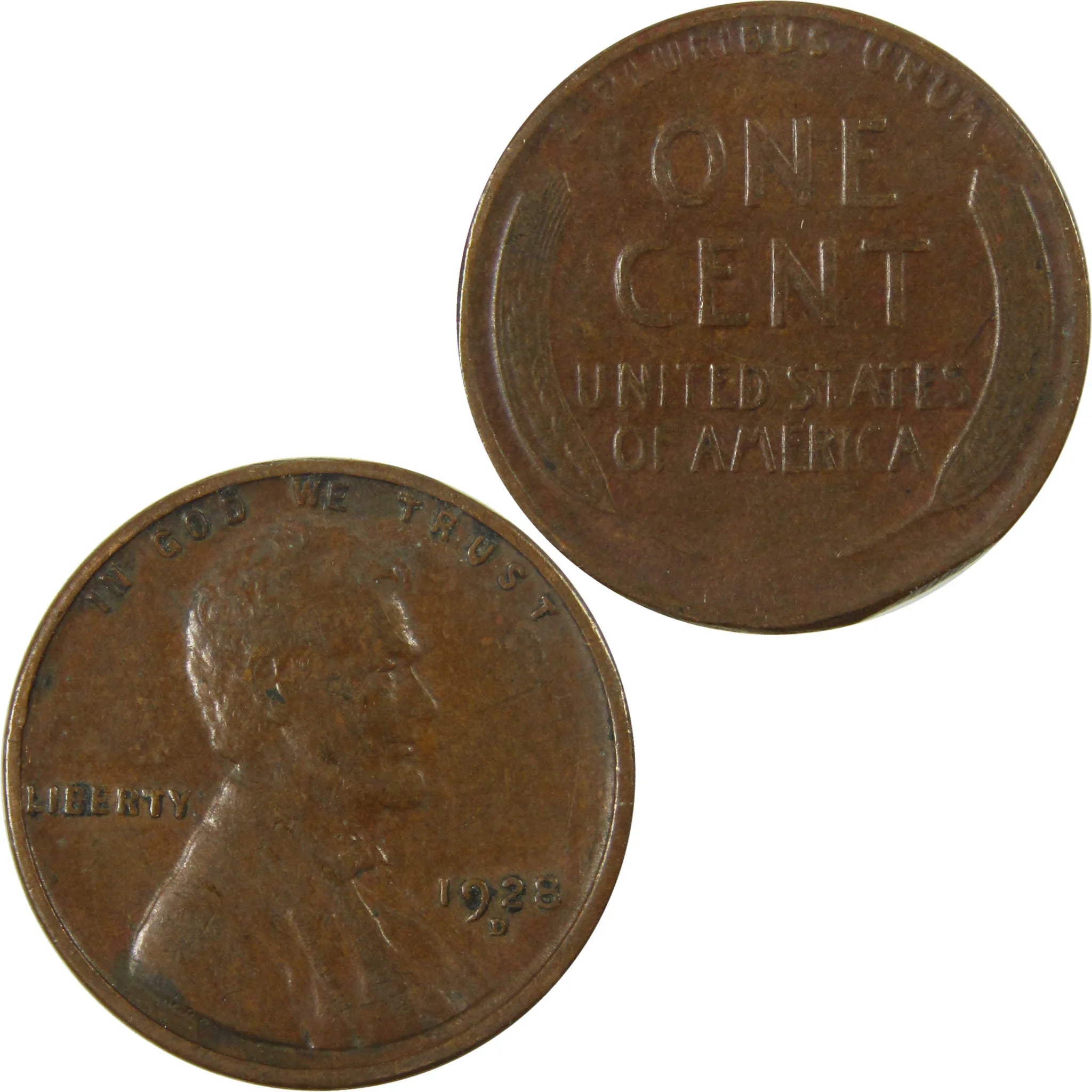 1928 D Lincoln Wheat Cent VF Very Fine Penny 1c Coin SKU:I27601