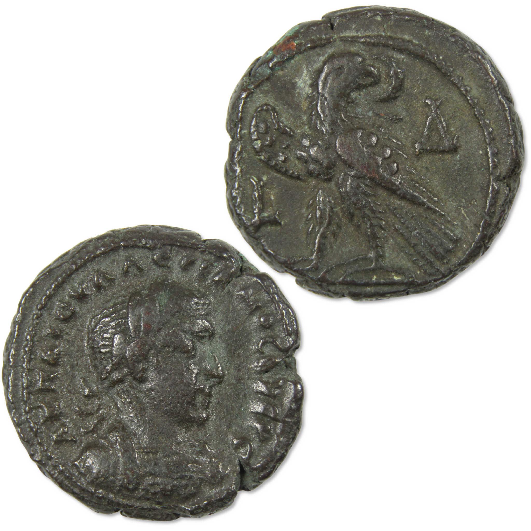 253-260 AD Valerian I Alexandria Egypt Tetradrachm VF Ancient Coin