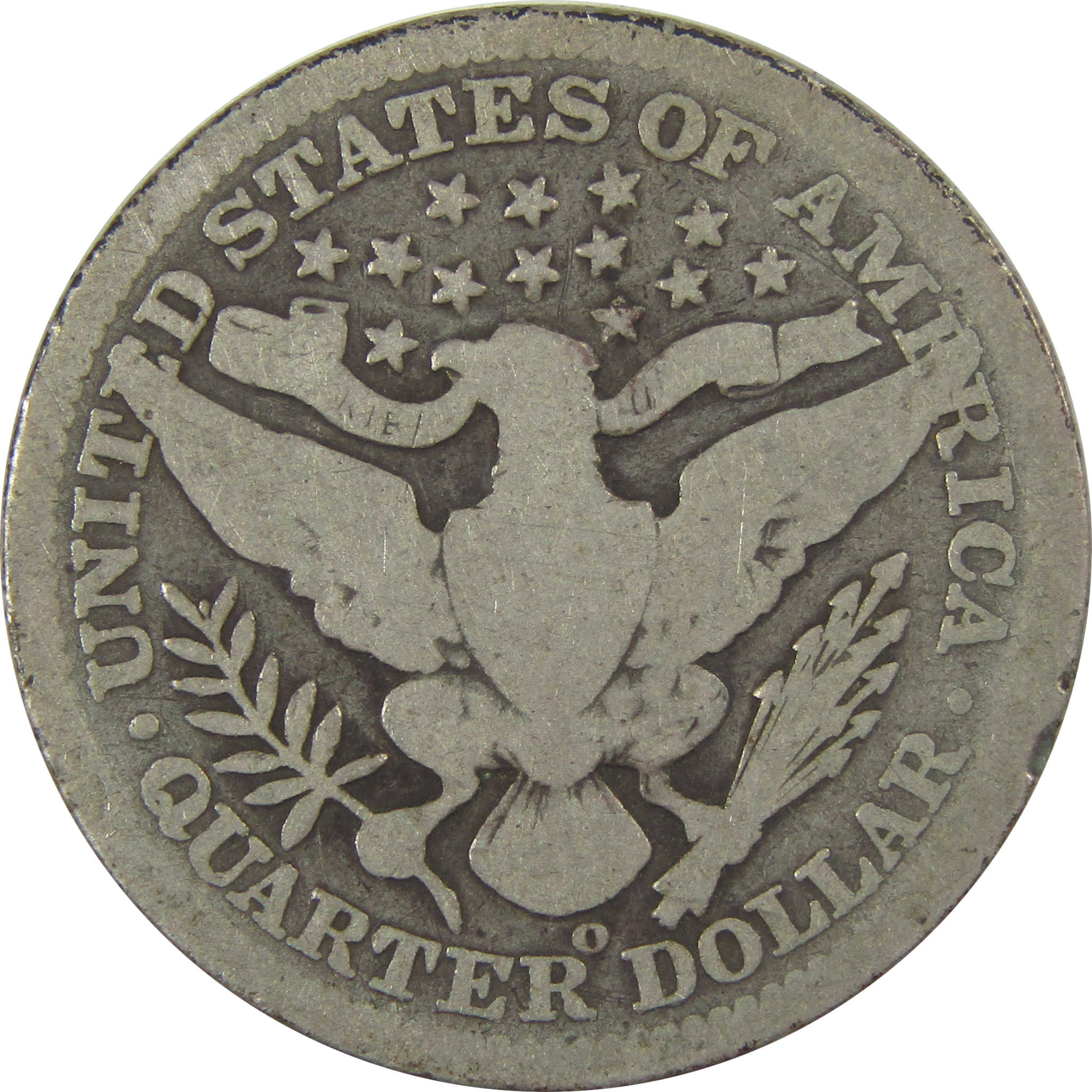 1905 O Barber Quarter G Good Silver 25c Coin SKU:I21821