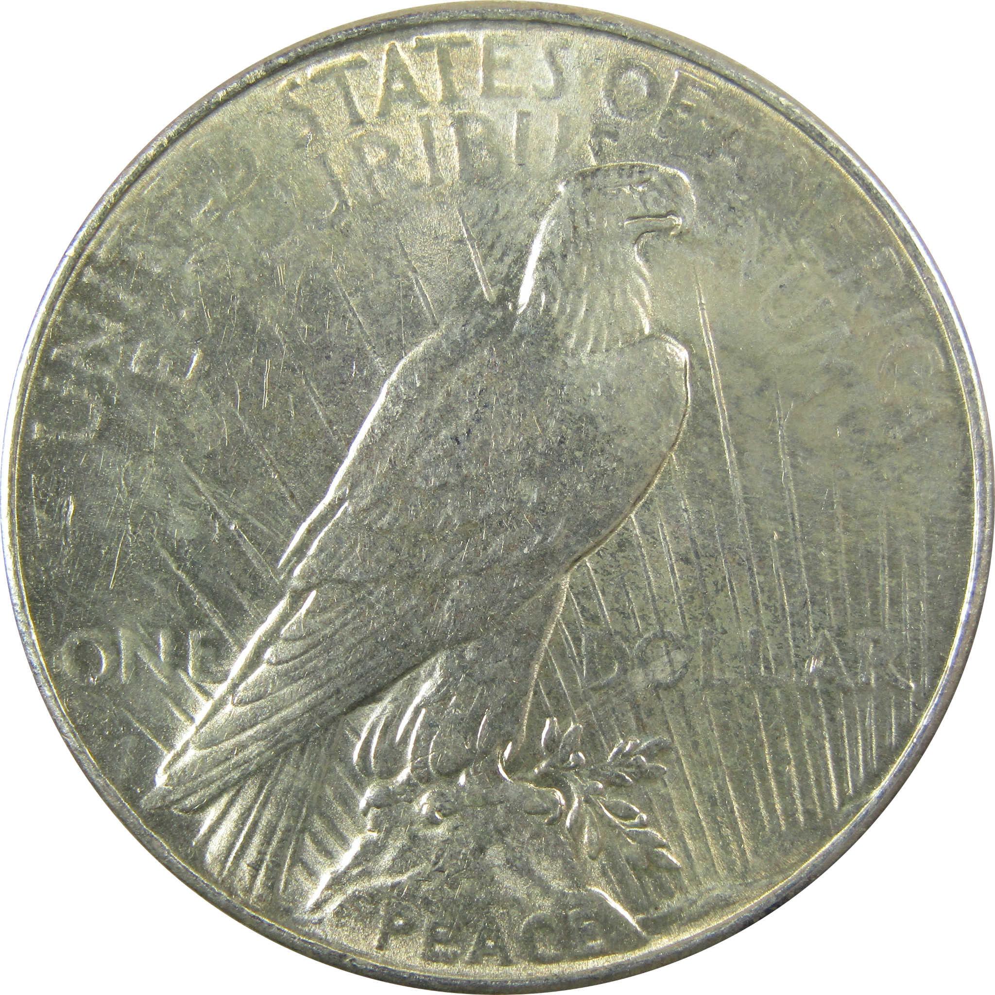 1935 Peace Silver Dollar AU About Uncirculated $1 Coin SKU:I24774