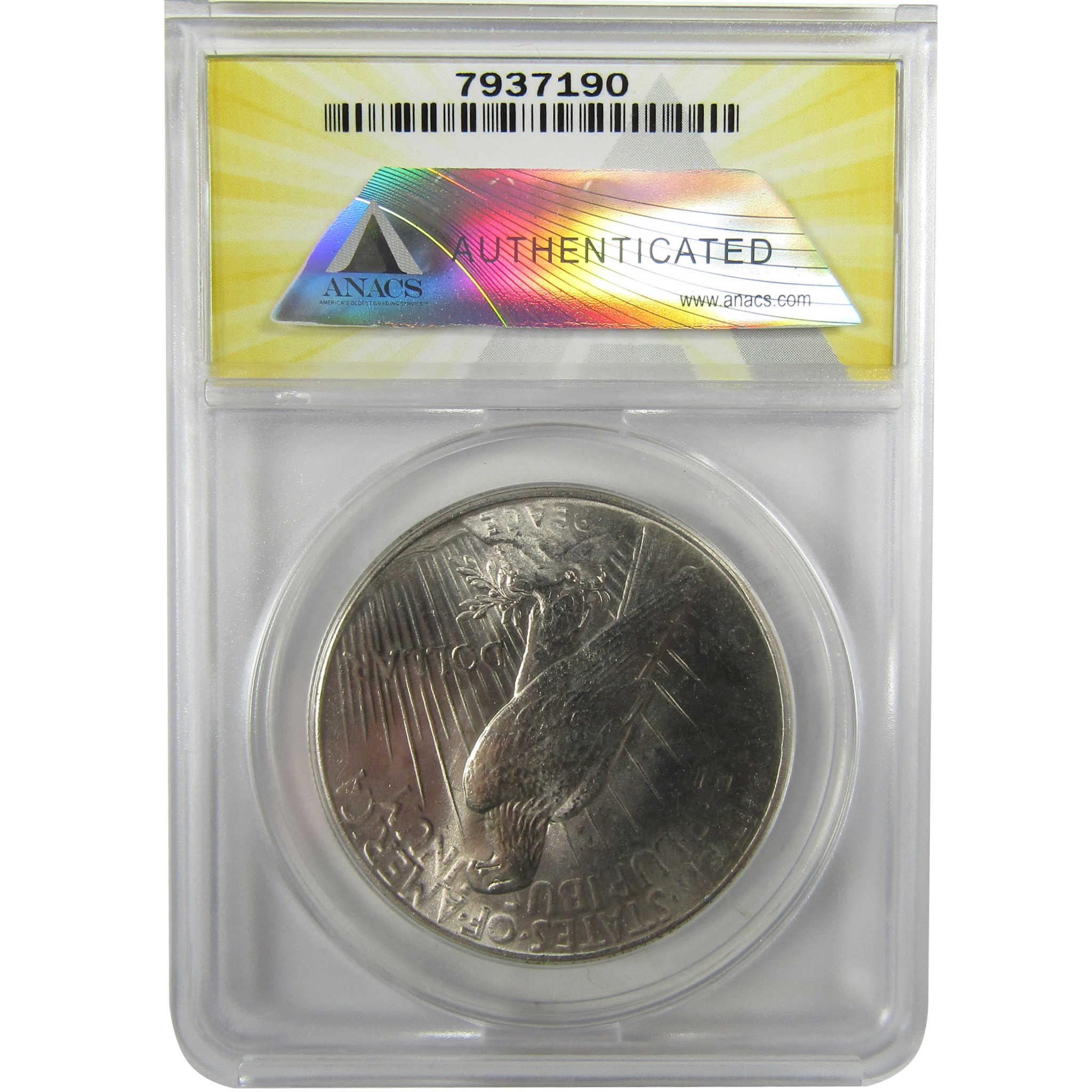 1925 Peace Silver Dollar MS 65 ANACS Uncirculated $1 CoinSKU:I28079