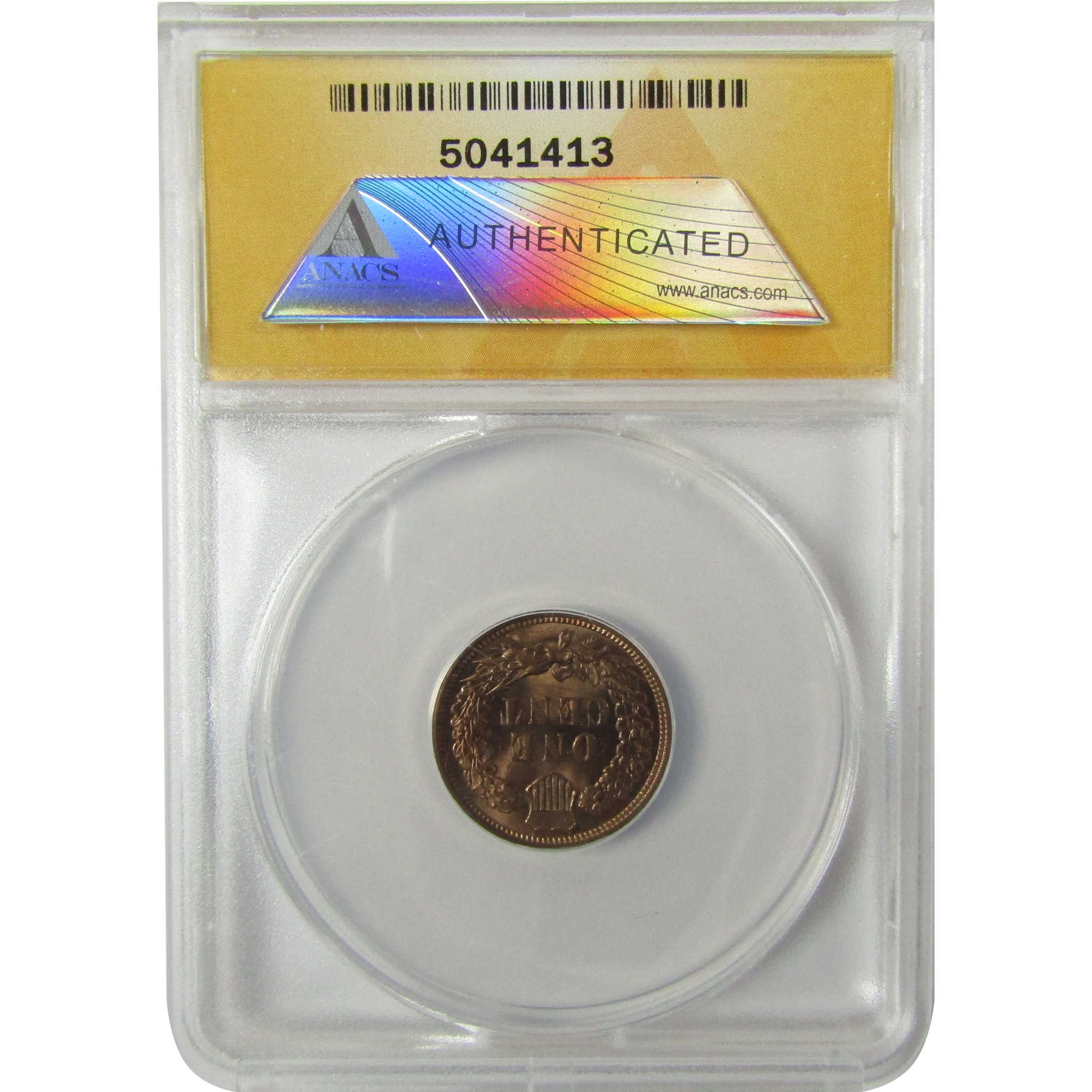 1909 Indian Head Cent MS 63 RB ANACS Uncirculated Penny SKU:I28317