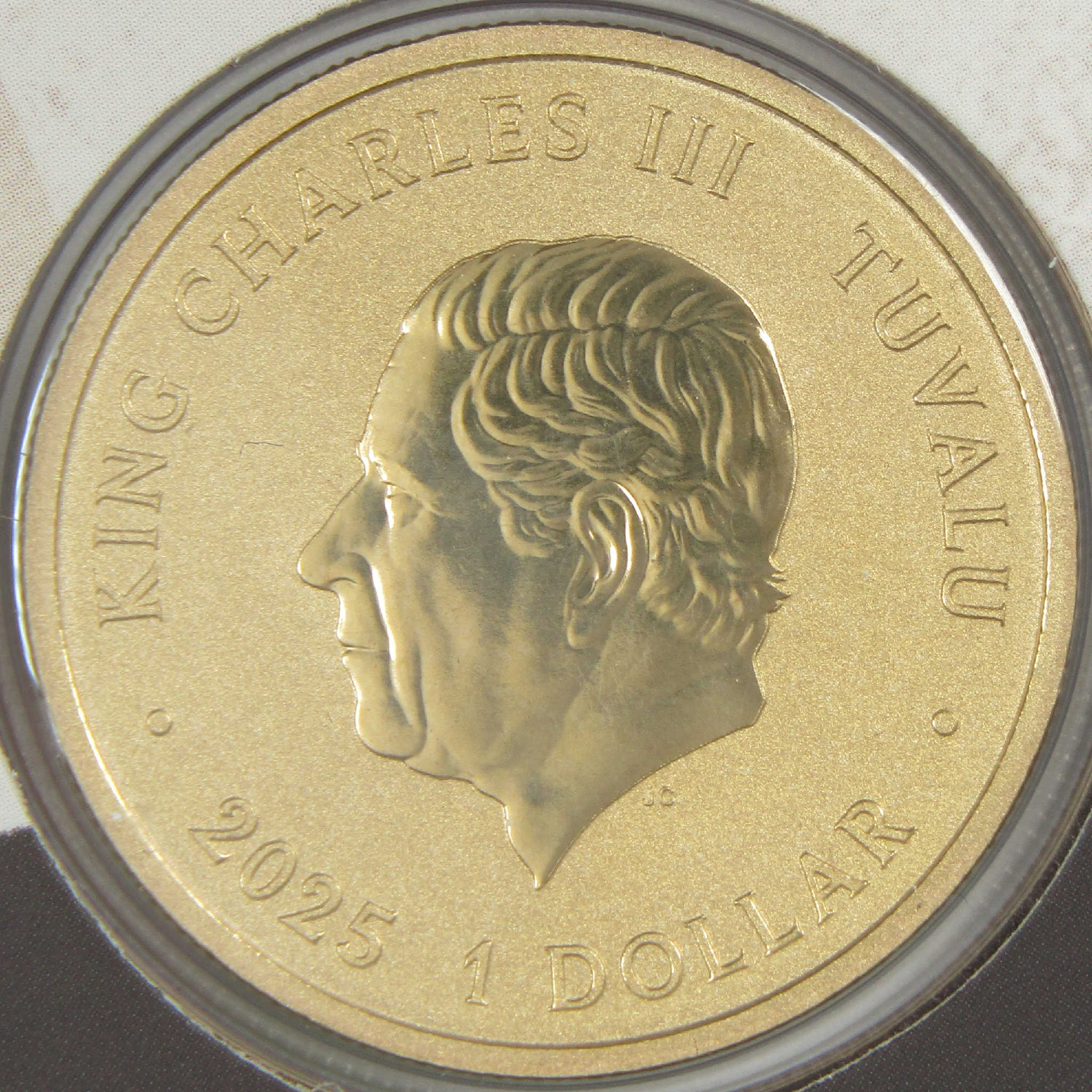 Teenage Mutant Ninja Turtles Collector $1 Coin in Card 2025 Tuvalu