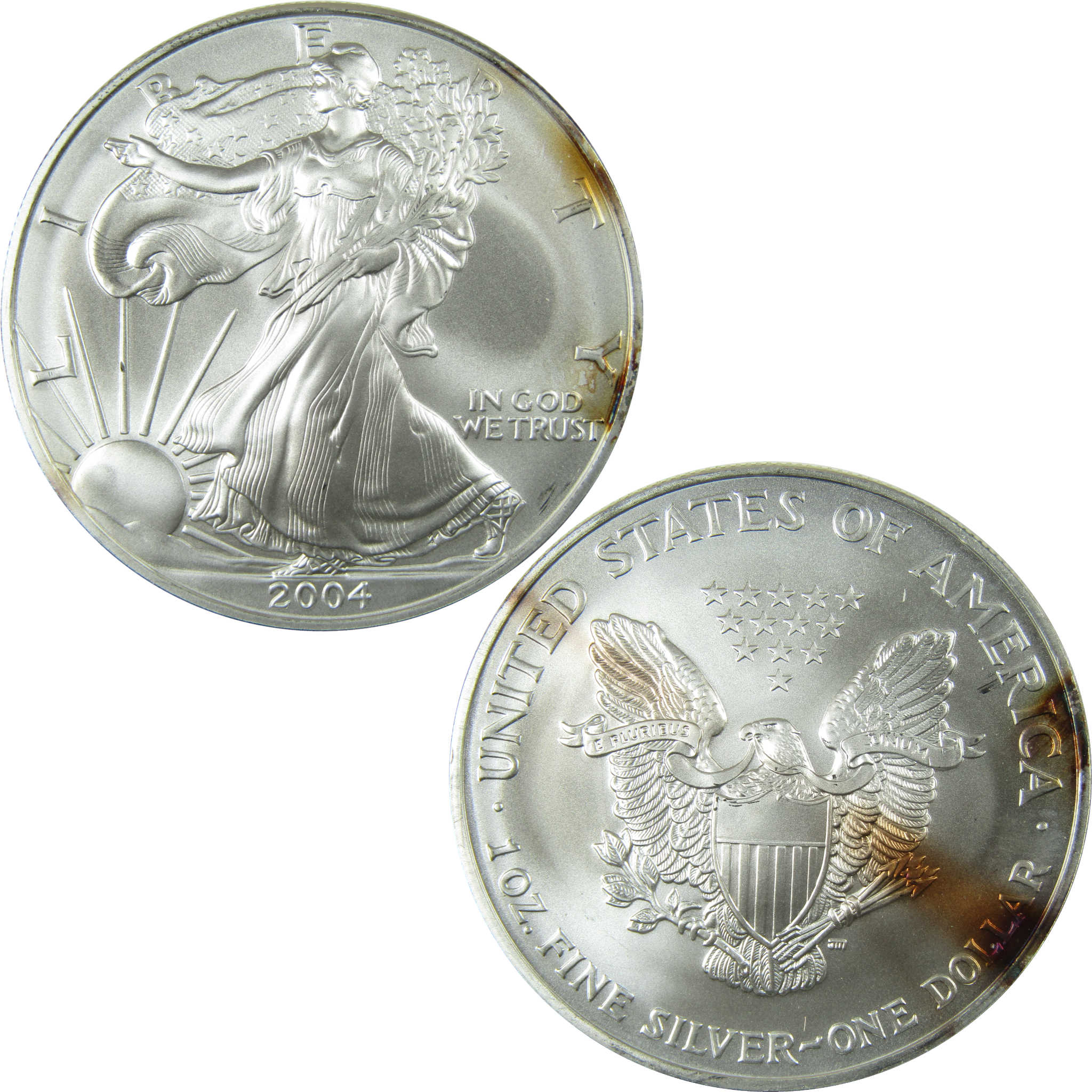 2004 American Silver Eagle Uncirculated Mint State $1 Coin SKU:CP1507