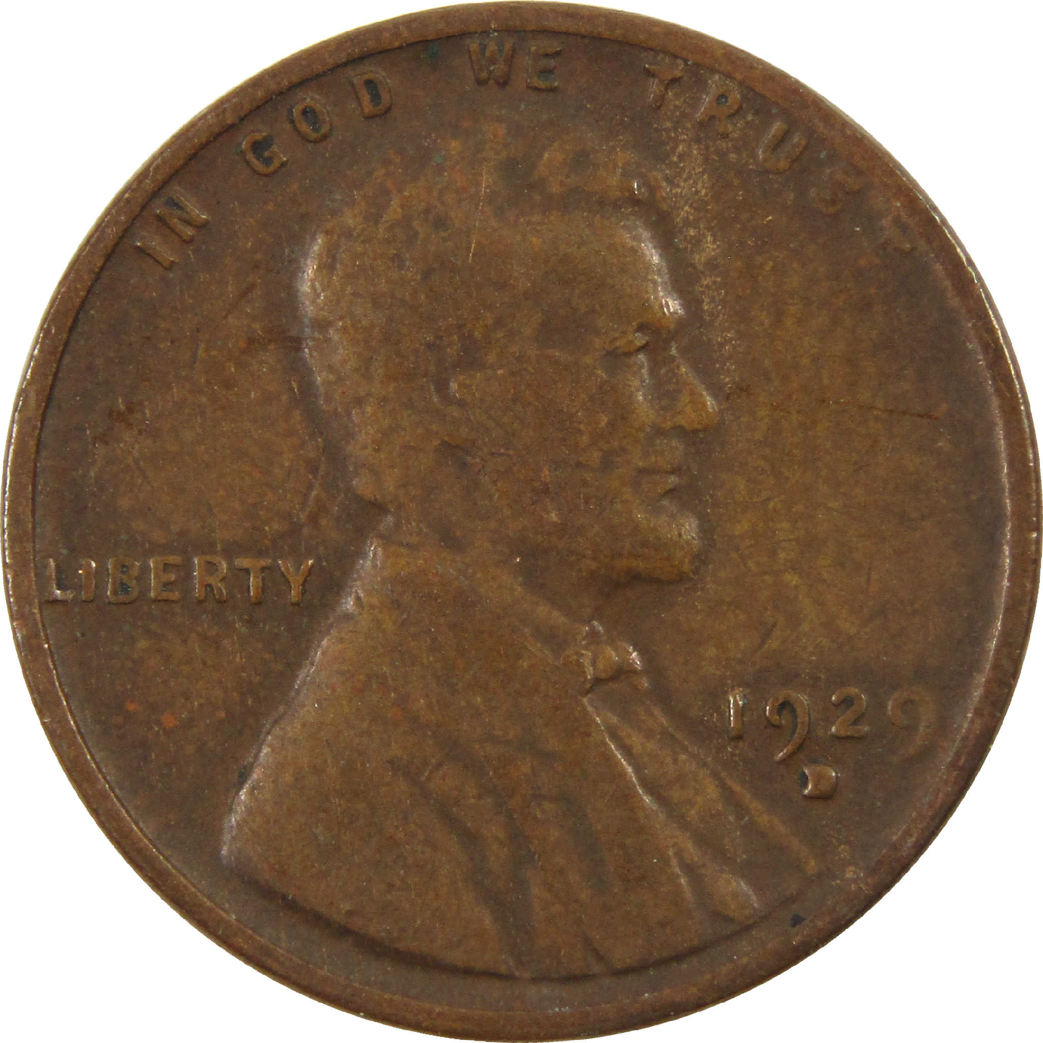 1929 D Lincoln Wheat Cent VG Very Good Penny 1c Coin