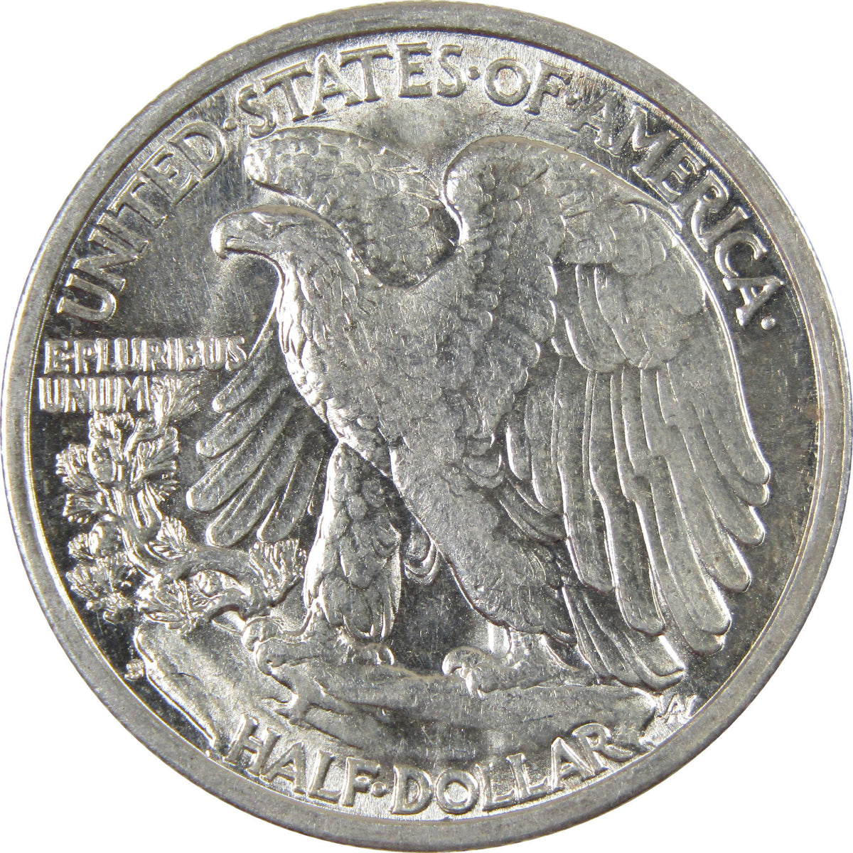 1942 S Liberty Walking Silver 50c Borderline Uncirculated SKU:I28655