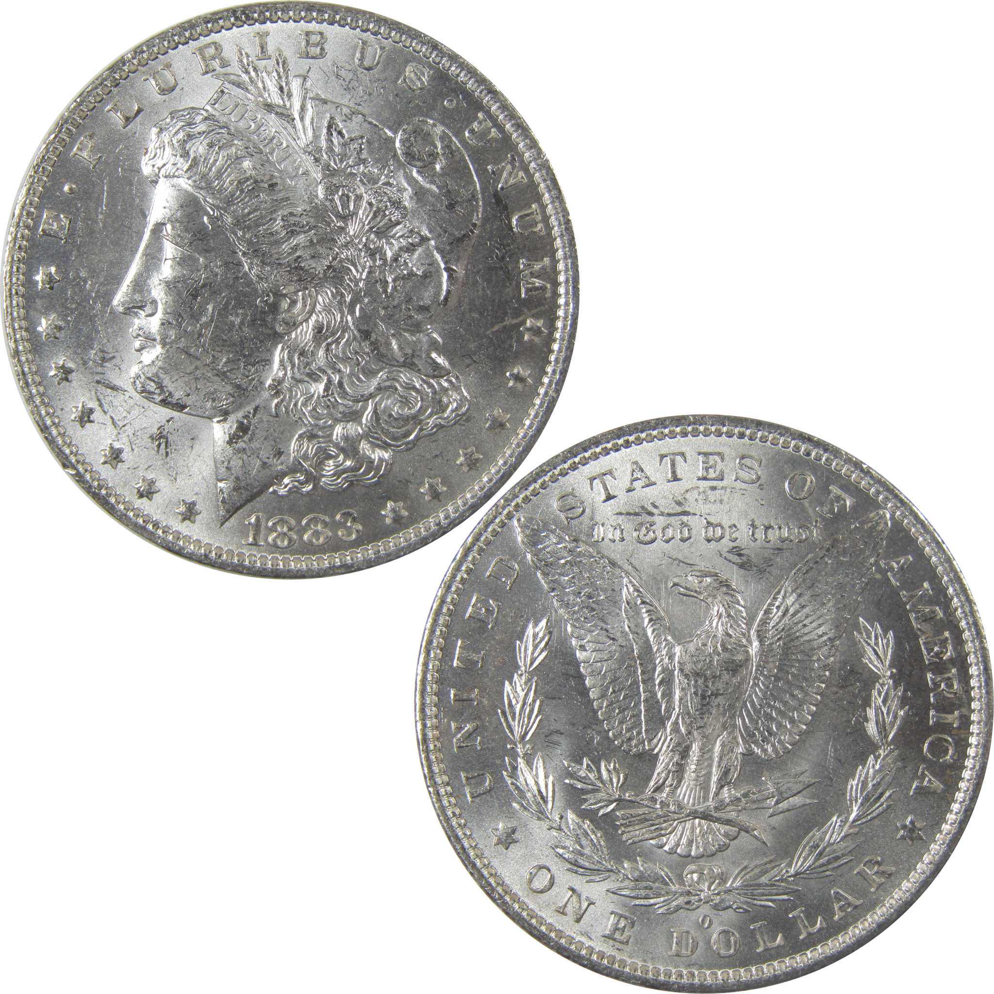 1883 O Morgan Silver Dollar Uncirculated Mint State $1 Coin SKU:I24842 - Morgan coin - Morgan silver dollar - Morgan silver dollar for sale - Profile Coins & Collectibles