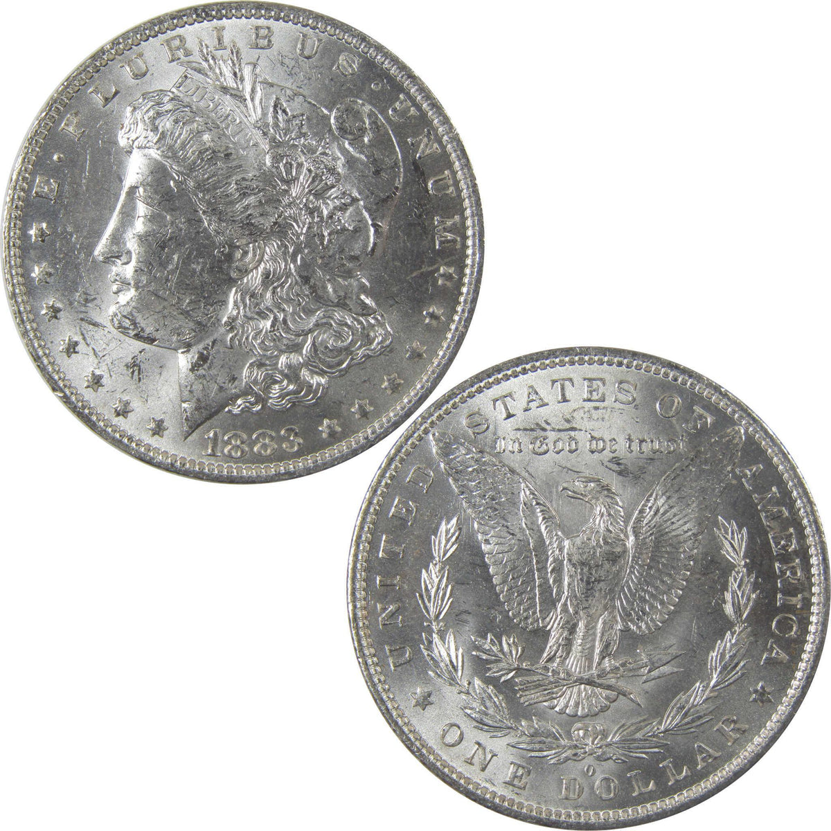 1883 O Morgan Silver Dollar Uncirculated Mint State $1 Coin SKU:I24842 - Morgan coin - Morgan silver dollar - Morgan silver dollar for sale - Profile Coins & Collectibles