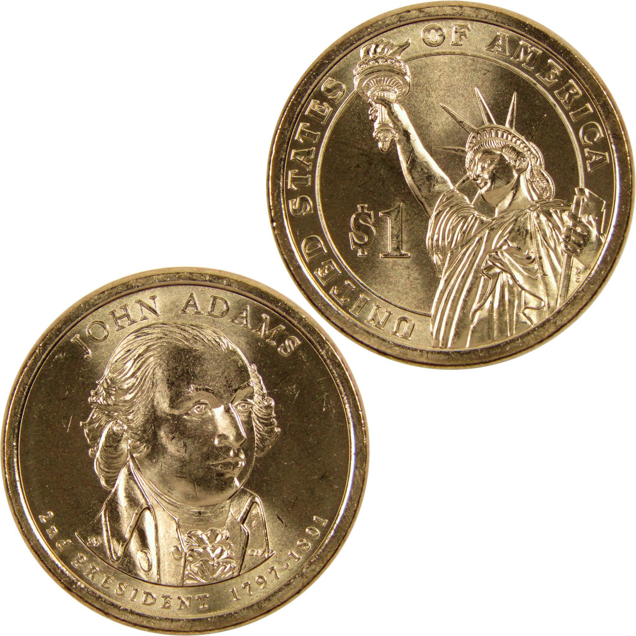 2007 P John Adams Presidential Dollar BU Uncirculated $1 Coin