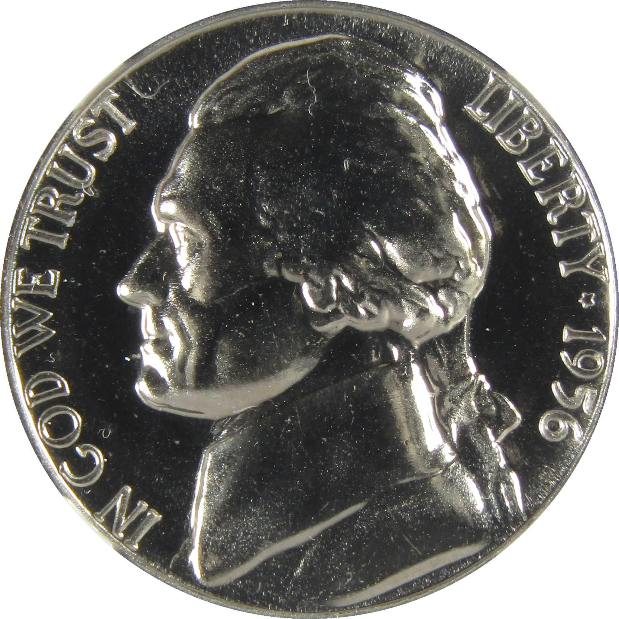 1956 Jefferson Nickel PF 68 NGC Proof 5c Coin Collectible SKU:I27379