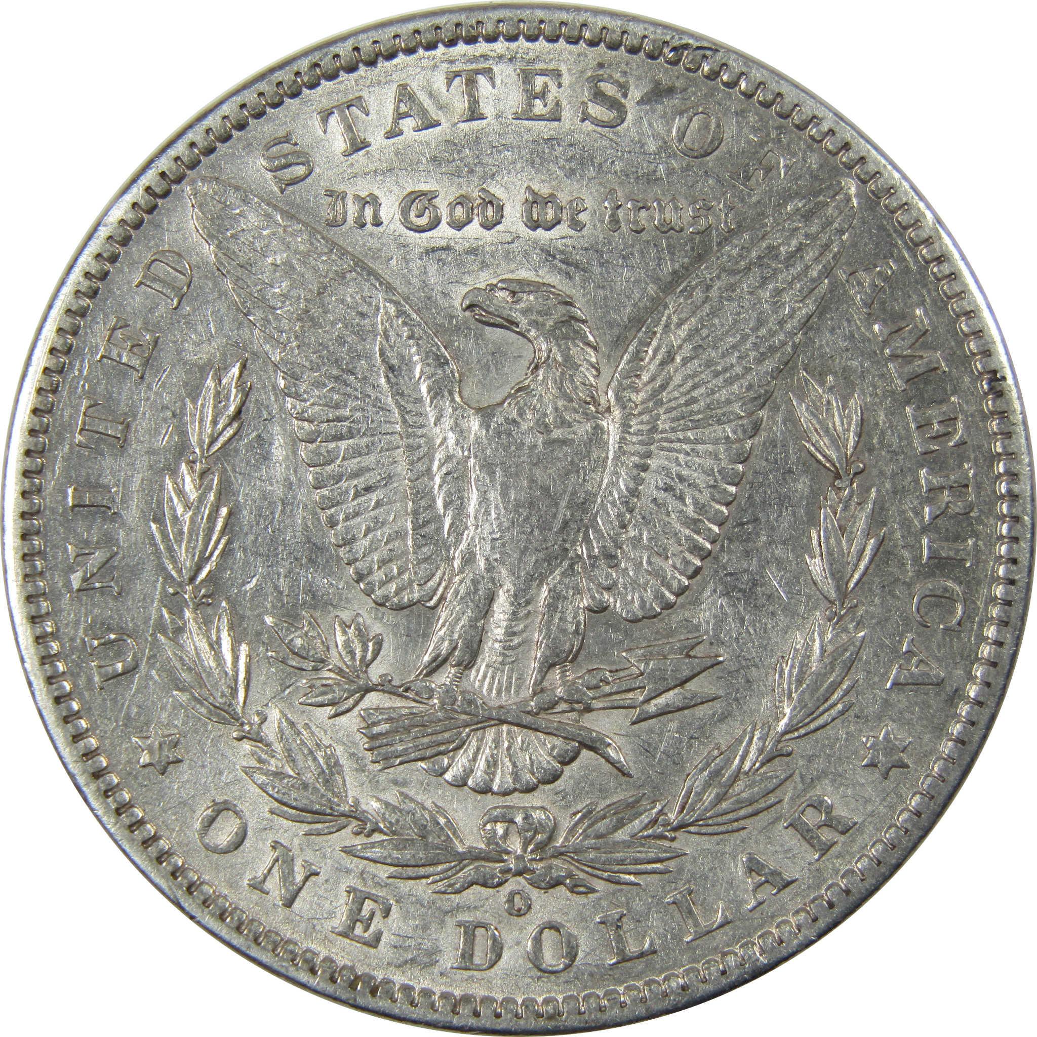 1886 O Morgan Dollar AU About Uncirculated Silver $1 Coin SKU:I23697 - Morgan coin - Morgan silver dollar - Morgan silver dollar for sale - Profile Coins & Collectibles