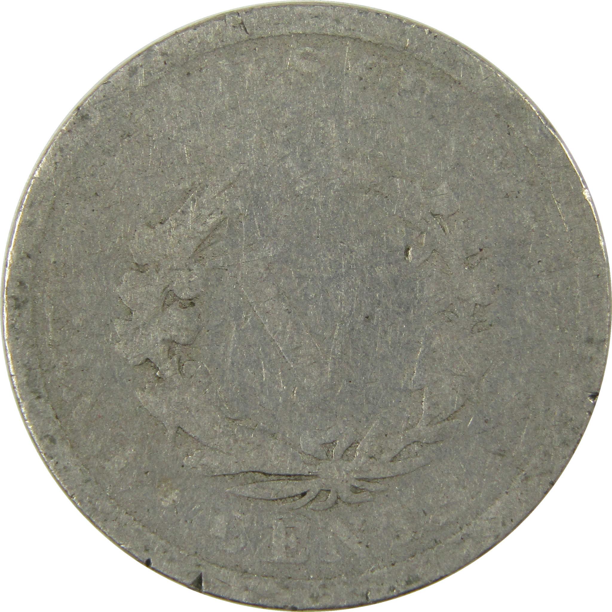 1893 Liberty Head V Nickel AG About Good 5c Coin SKU:I27220